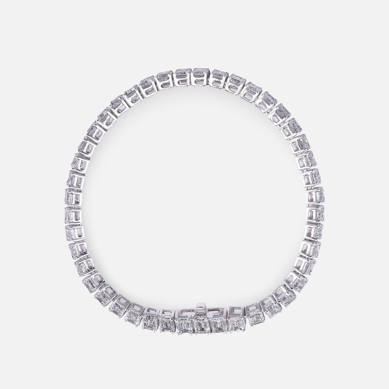 Emerald Cut 14.09 Carat Lab Grown Diamond Bracelet | SKU: 0019325538