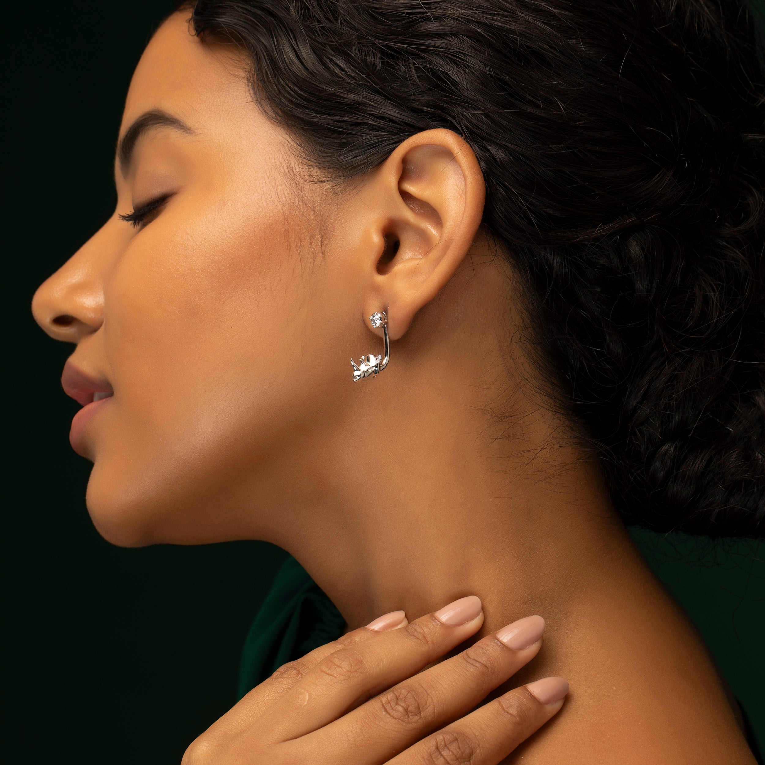 Round Brilliant 0.57 Carat Pair Lab Grown Diamond Studs | SKU: 0019472744