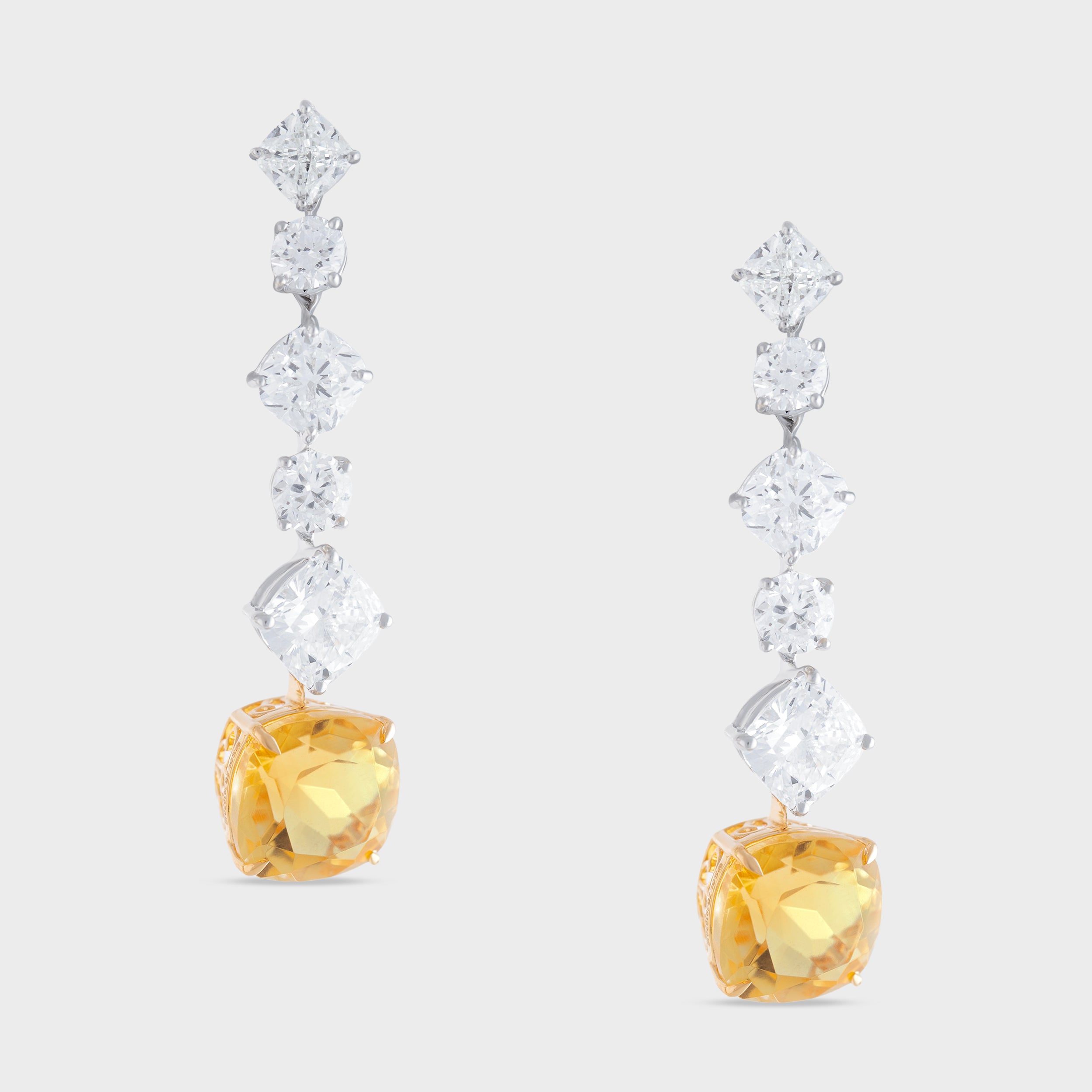 Eternal Sparkle Lab Grown Diamond Ear Drops in White Gold | SKU: 0019512303