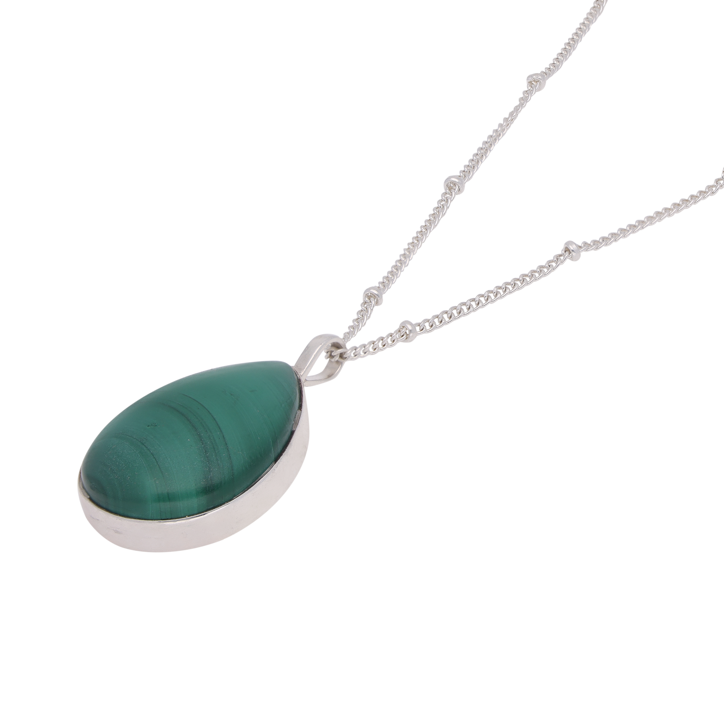 Verdant Elegance Sterling Silver Necklace | SKU: 0019585918, 0019585956, 0019585925, 0019585901, 0019585932