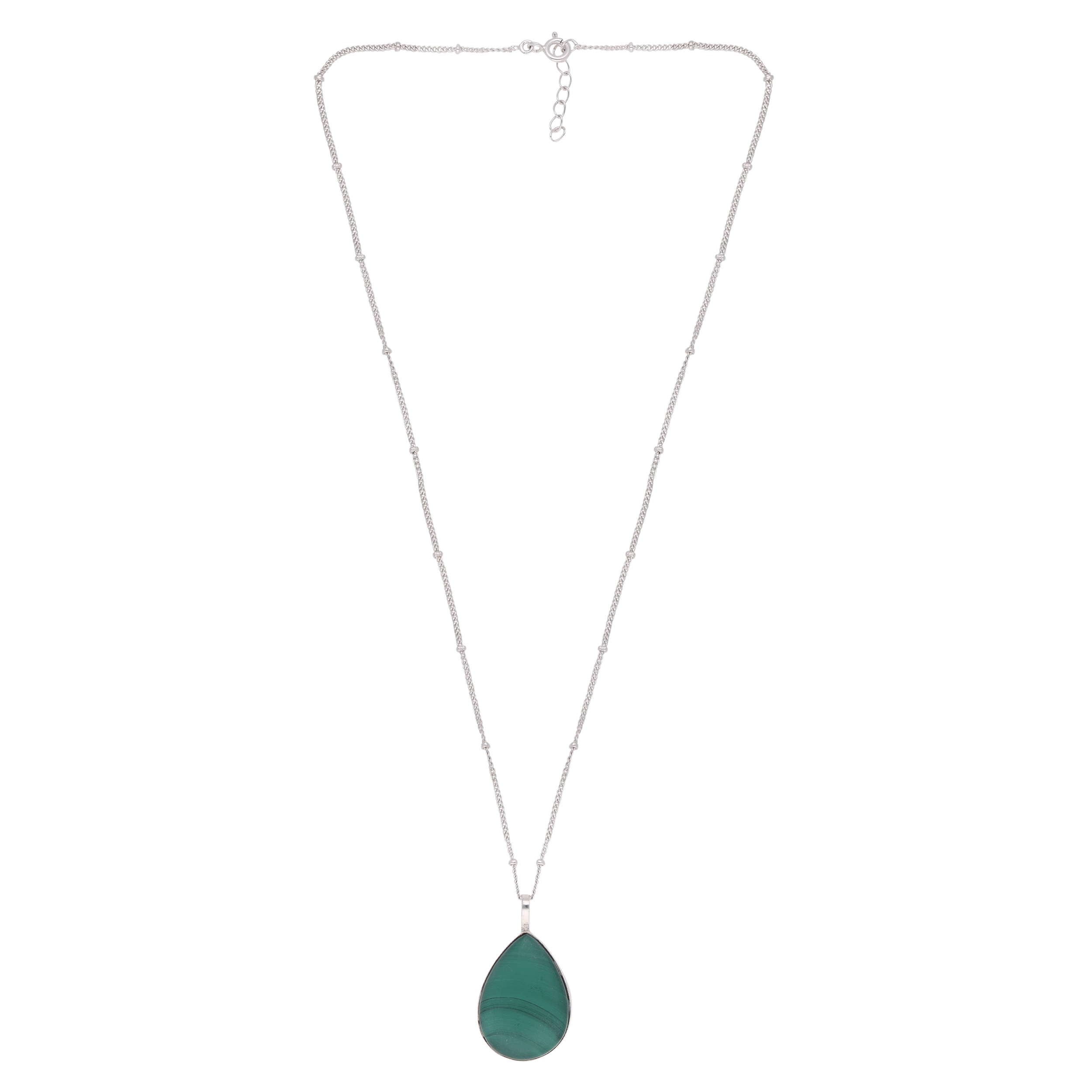 Verdant Elegance Sterling Silver Necklace | SKU: 0019585918, 0019585956, 0019585925, 0019585901, 0019585932