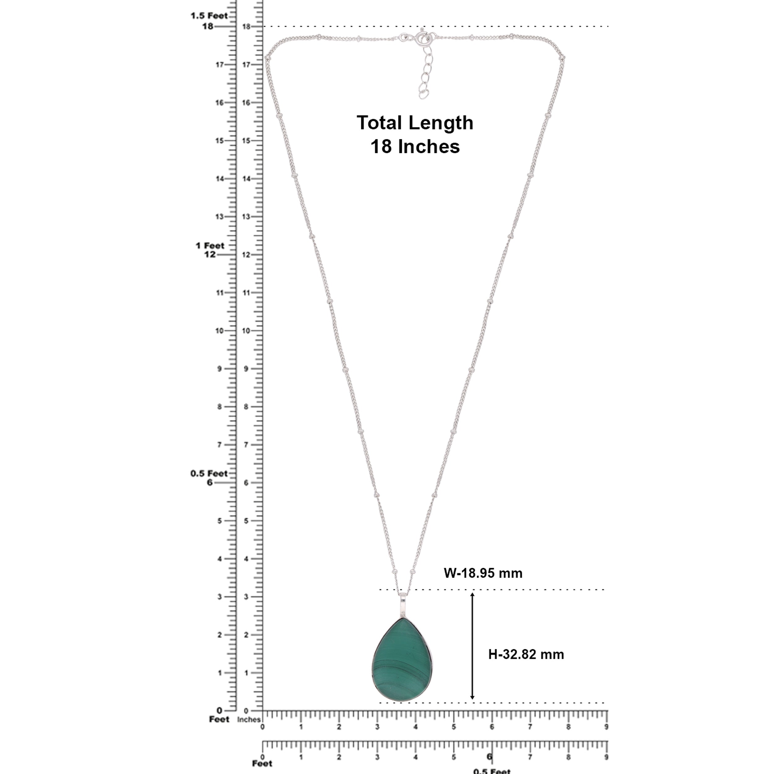 Verdant Elegance Sterling Silver Necklace | SKU: 0019585918, 0019585956, 0019585925, 0019585901, 0019585932