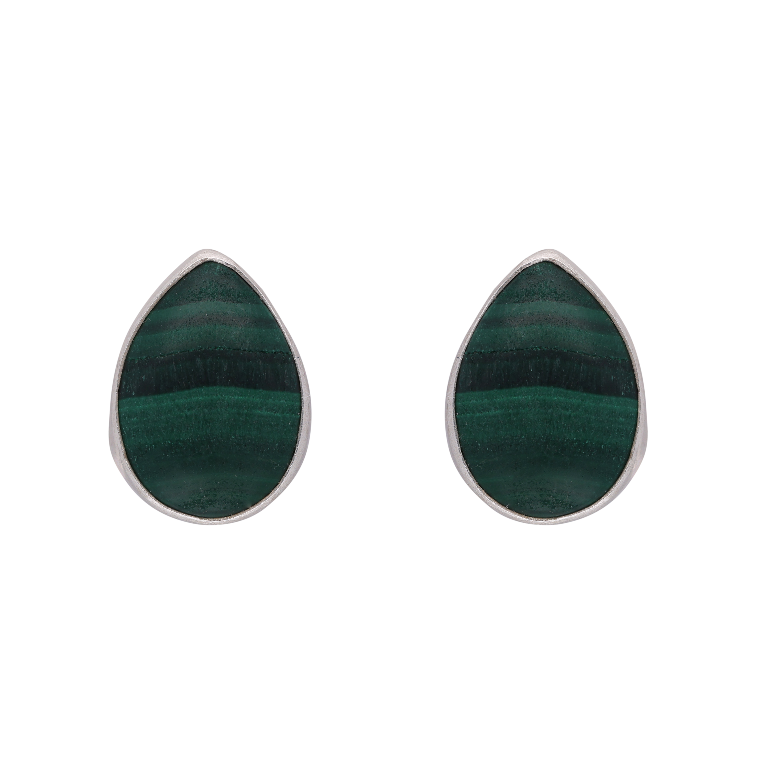 Sleek Malachite Silver Stud Earrings | SKU: 0019586168, 0019586175, 0019586007, 0019586182, 0019586144, 0019586199 - crash.club by CKC
