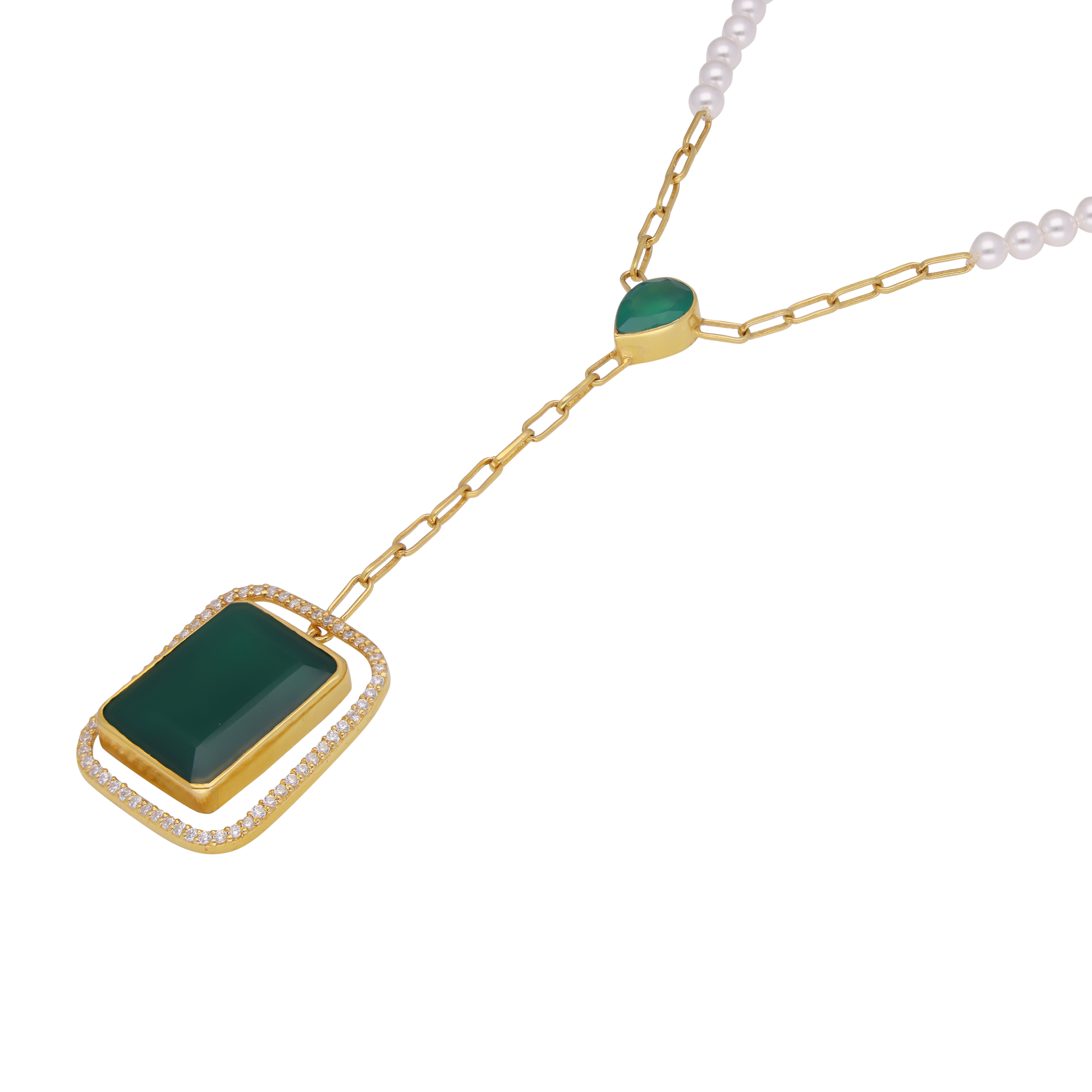 Geometric Glamour Gold-Plated Necklace | SKU: 0019586397, 0019586434, 0019586410, 0019586403, 0019586427 - crash.club by CKC