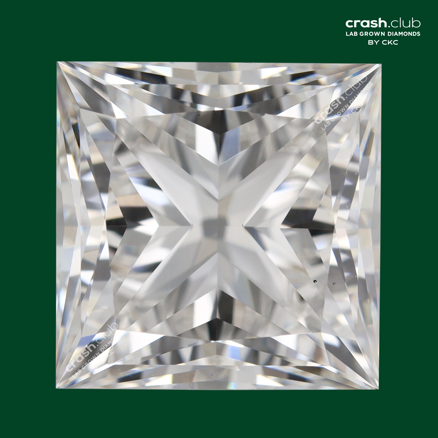 Princess Cut 5.09 Carats Lab Grown Diamond | SKU: 0019716022 - crash.club by CKC