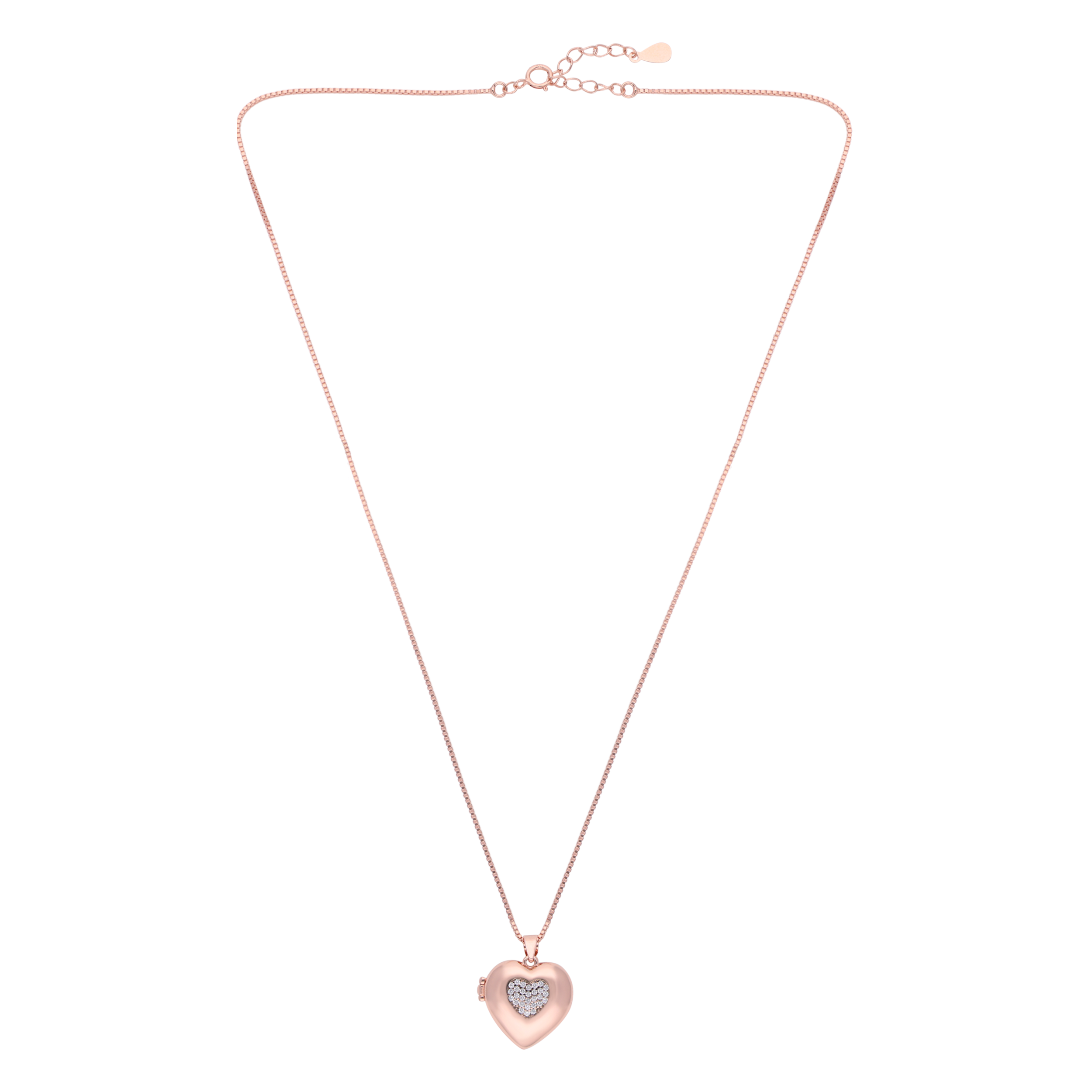 love pendant rose gold necklace- Crash Club by CKC