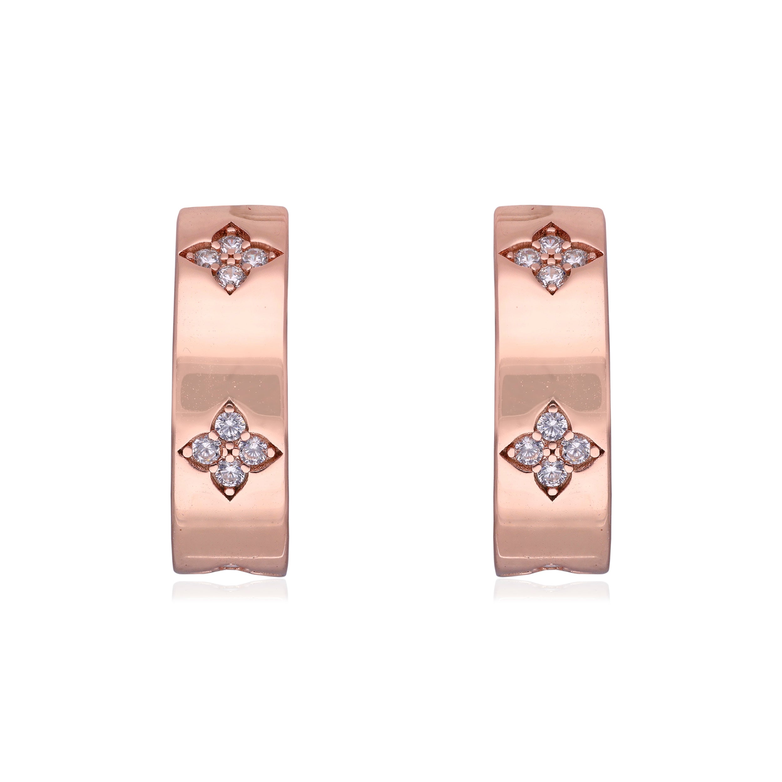 Sparkling Cubic Zirconia Sterling Silver Ear Hoops | SKU : 0003112410, 0019889290, 0019889313, 0019889320, 0003112687, 0003112380, 0003112717, 0003112533