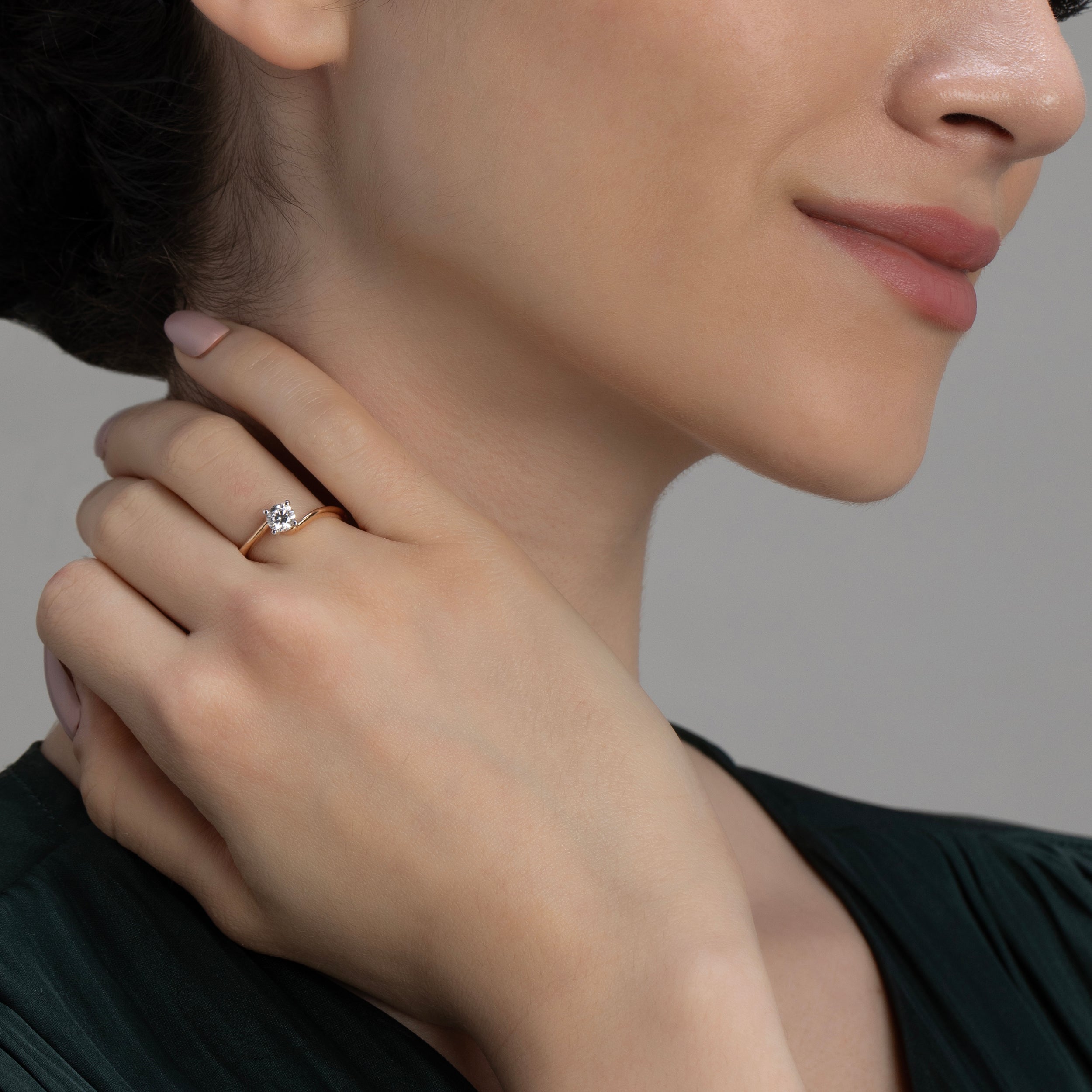 Round Solitaire 0.51 Carat Diamond Ring | SKU : 0019898735 - crash.club by CKC
