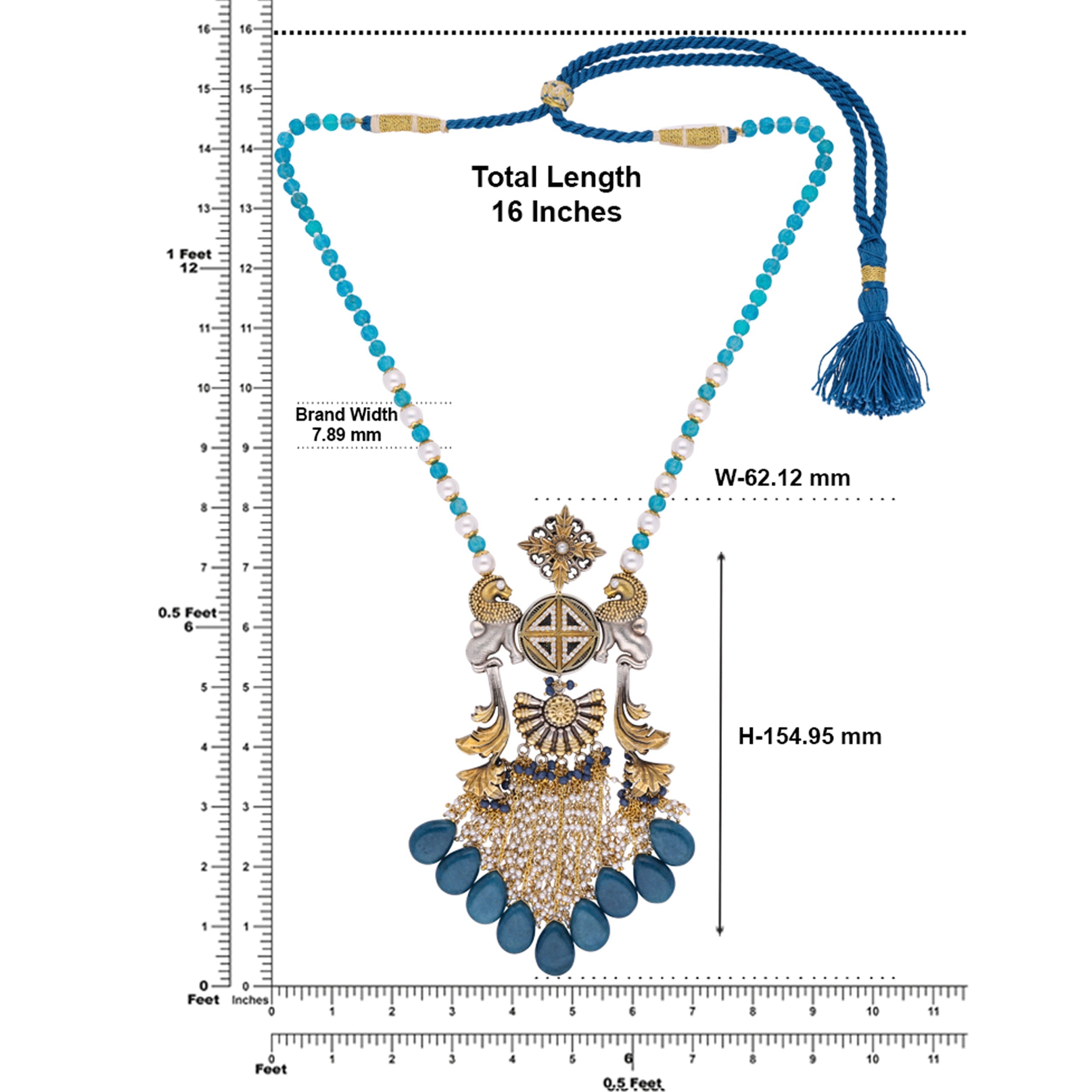 Intricately Designed Sterling Silver Pendant Chain with Gemstone Accent | SKU : 0020338718 - crash.club by CKC