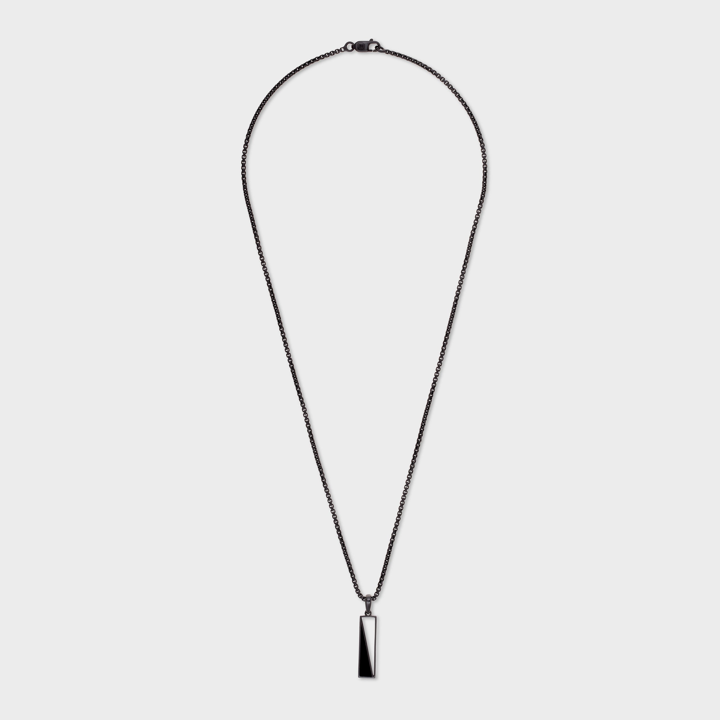 Sleek Black Silver Chain Pendant for Men | SKU : 0020418878, 0020418885 - crash.club by CKC