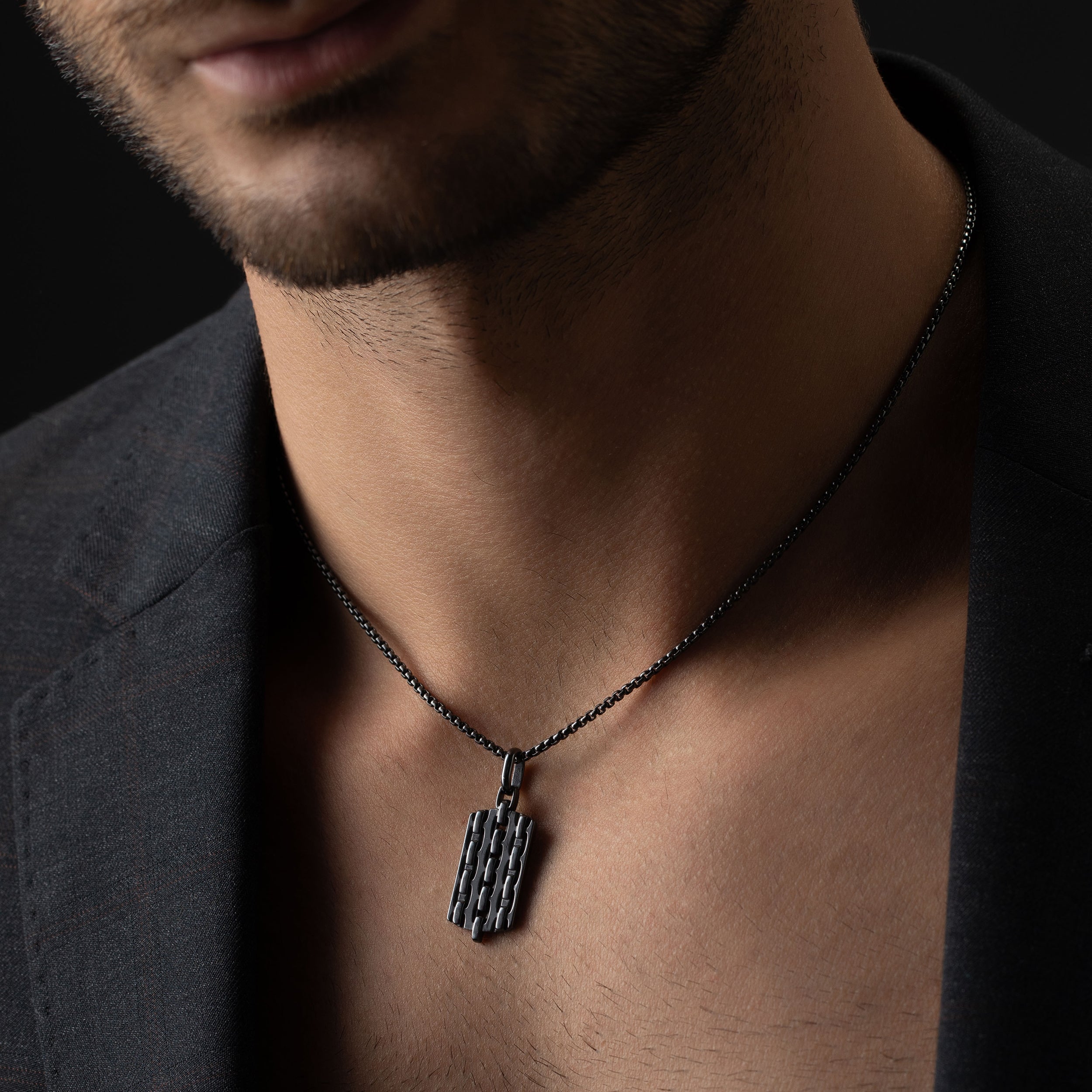 Blade Design Sterling Silver Men's Pendant | SKU : 0020418915 - crash.club by CKC