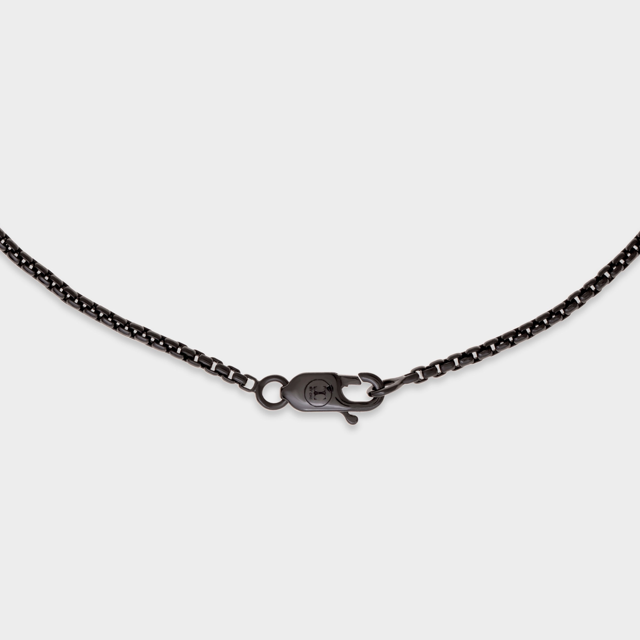Black Square Sterling Silver Men's Chain Pendant | SKU : 0020418946, 0020418953 - crash.club by CKC
