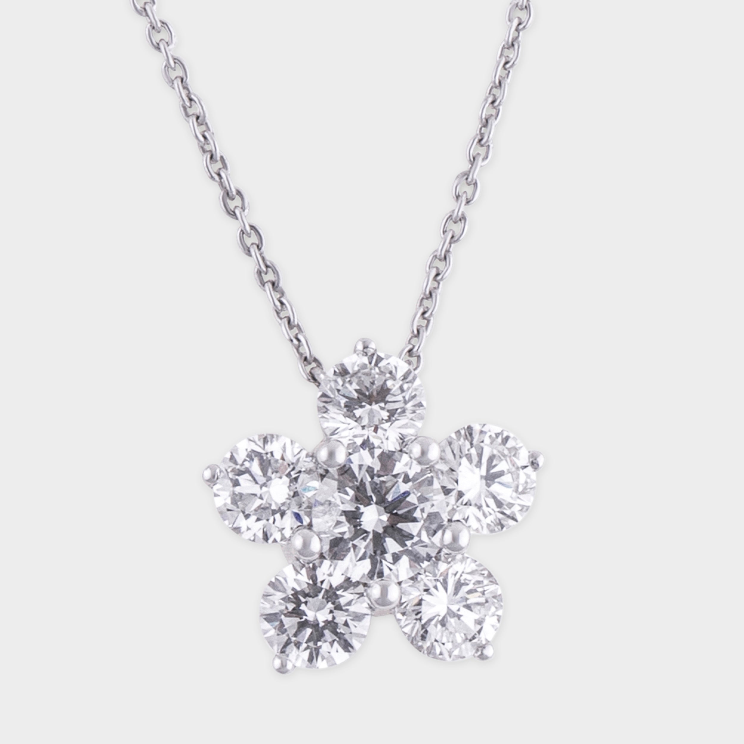 Round Brilliant 2.24 Carat Floral Nakshatra Design Lab Grown Diamond C