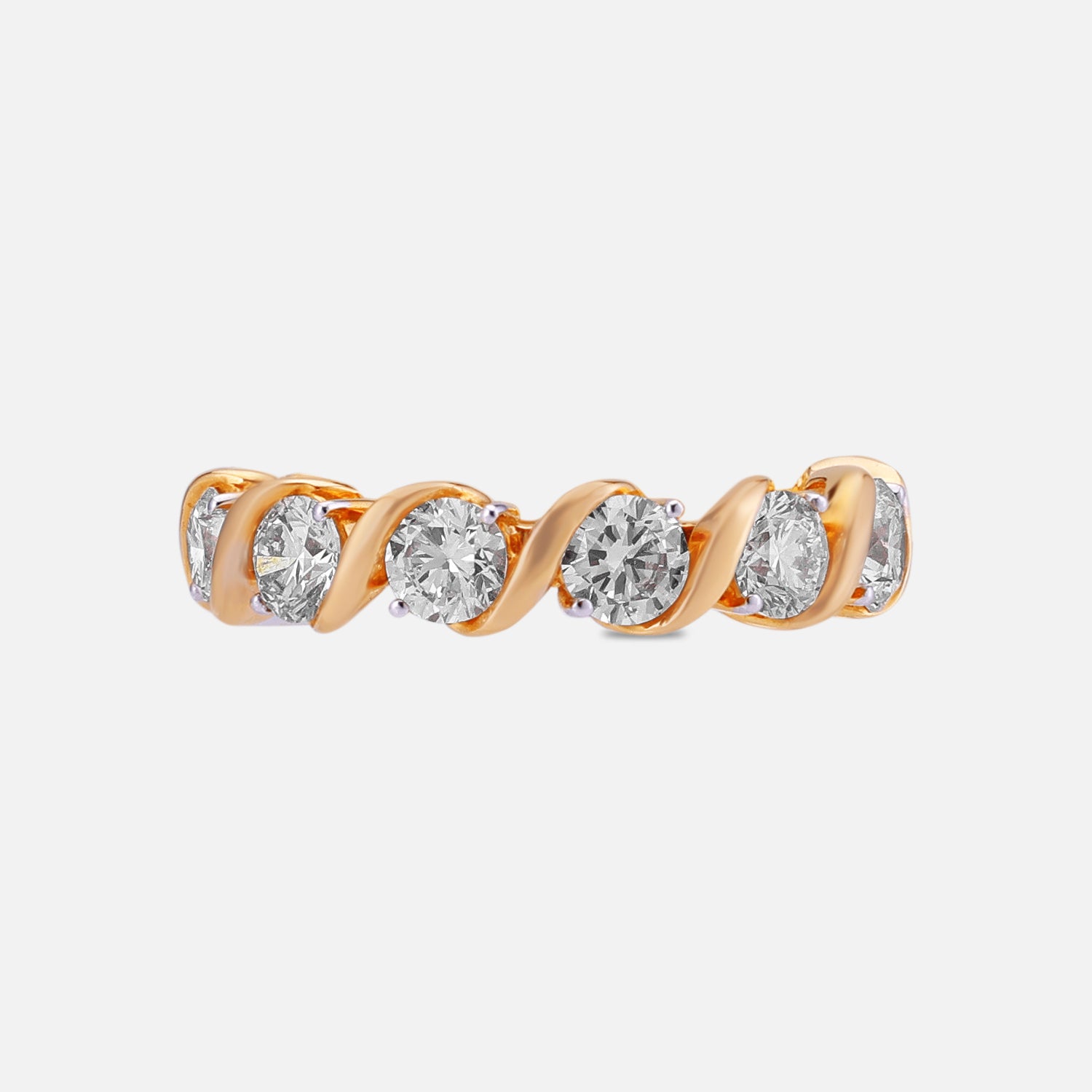 Eternal Radiance Round Brilliant Lab-Grown Diamond Eternity Ring in Yellow Gold | SKU : 0020916404