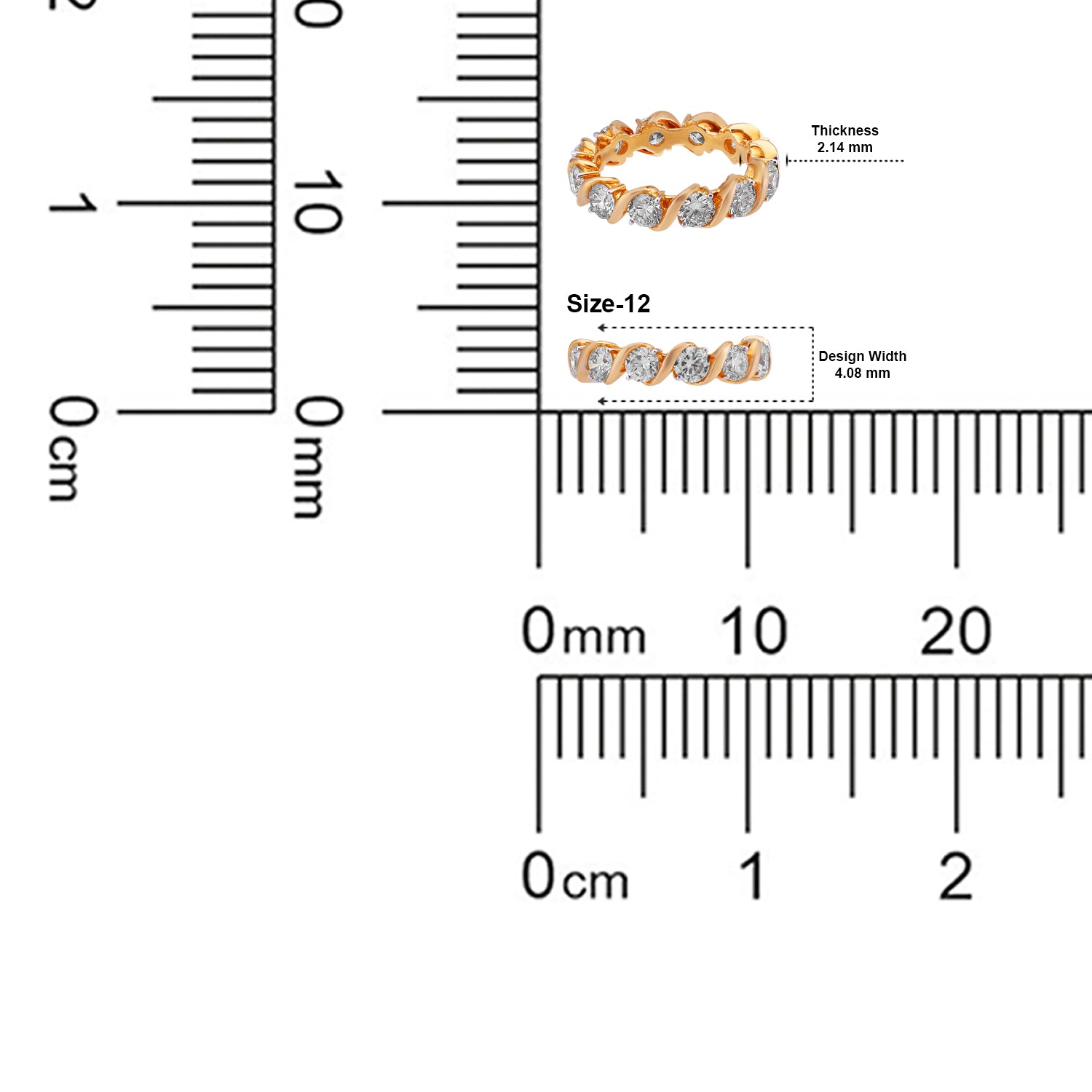 Eternal Radiance Round Brilliant Lab-Grown Diamond Eternity Ring in Yellow Gold | SKU : 0020916404