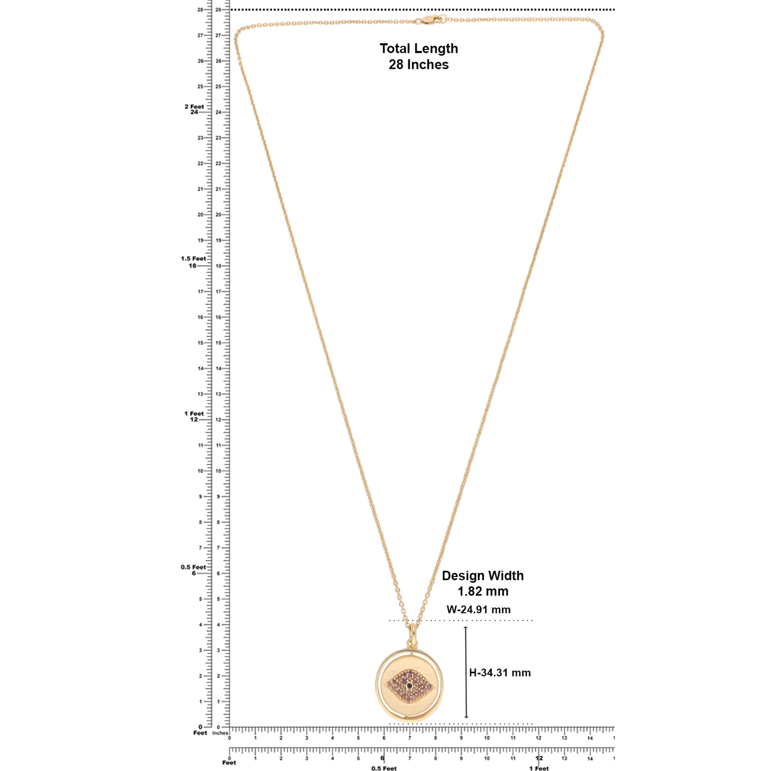11:11 Gold-Tone Spiritual Evil Eye Silver Pendant with Brown Crystal Accents| SKU : 0020986056, 0003499108, 0021182167, 0021182150, 0021553059, 0021553066