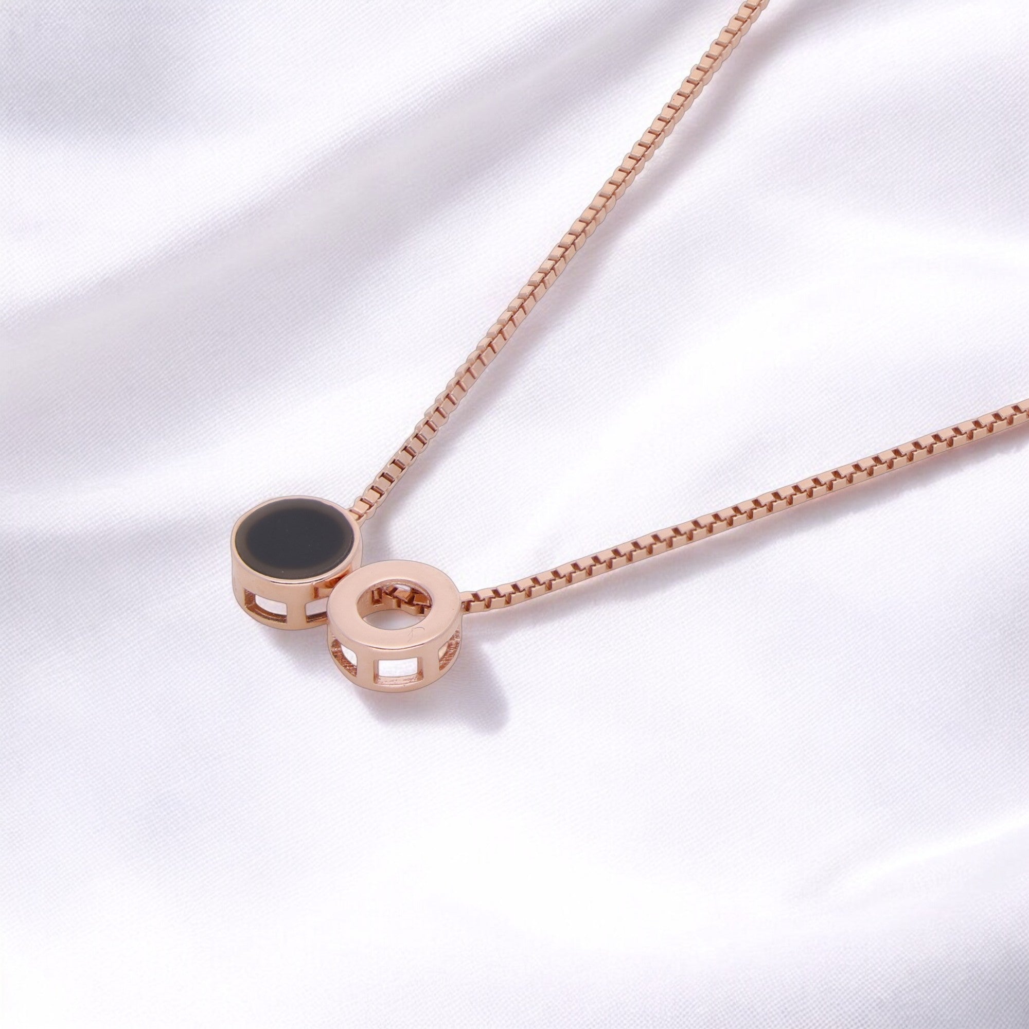 Dual Harmony Interlocking Pendant Necklace – A Symbol of Timeless Connection | SKU : 0021129995, 0021130007, 0021130014, 0021130021, 0021130038, 0021130045, 0021130052