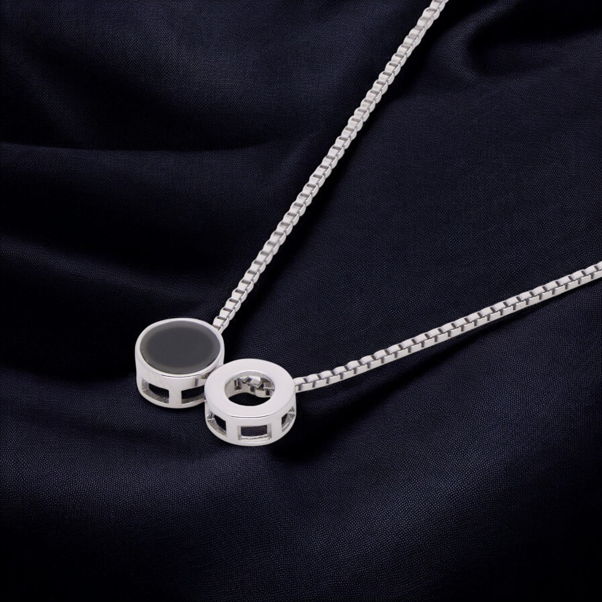 Dual Harmony Interlocking Pendant Necklace – A Symbol of Timeless Connection | SKU : 0021129995, 0021130007, 0021130014, 0021130021, 0021130038, 0021130045, 0021130052