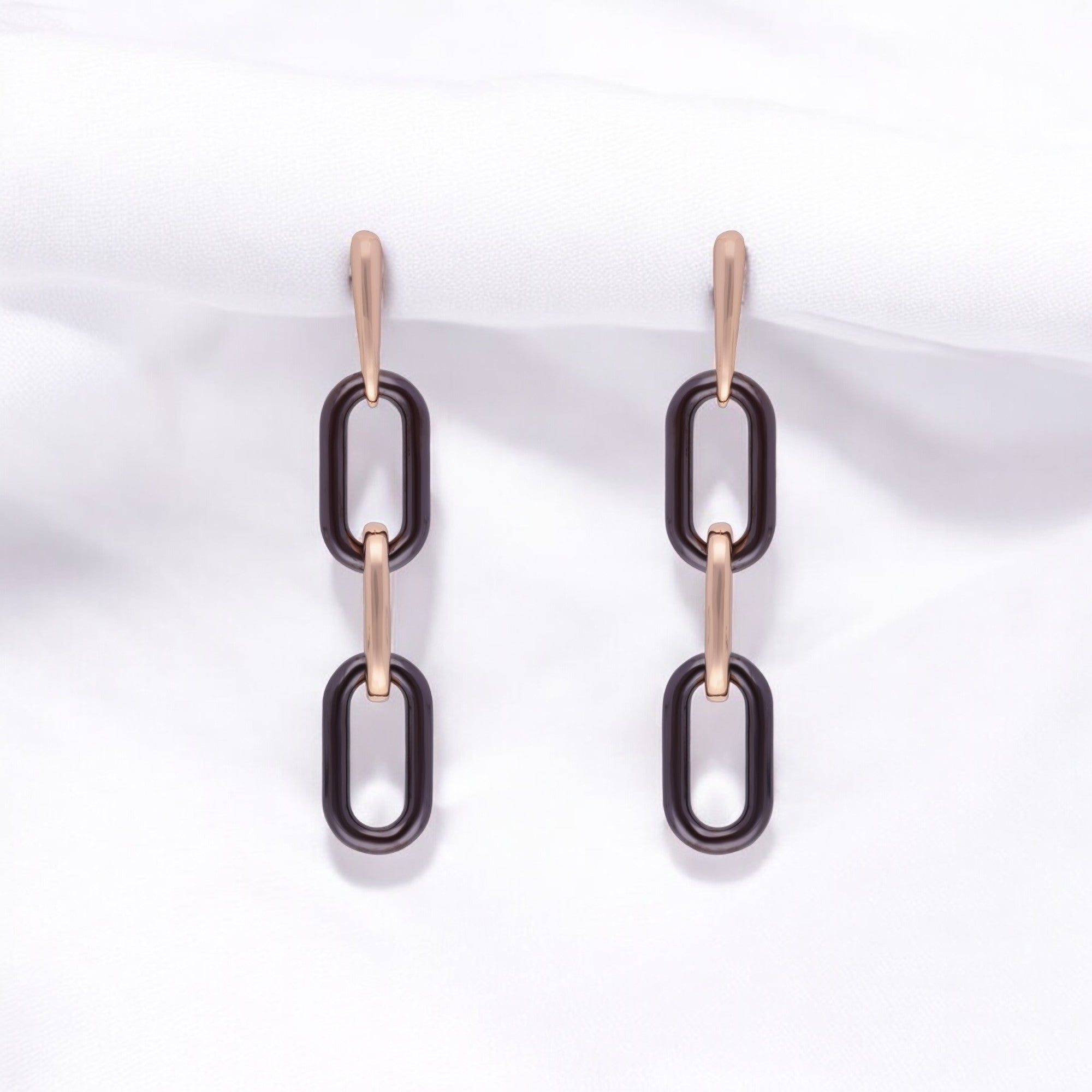 Contemporary Chain Link Drop Earrings – A Statement of Modern Elegance | SKU : 0021130465, 0021130434, 0021130458, 0021130441