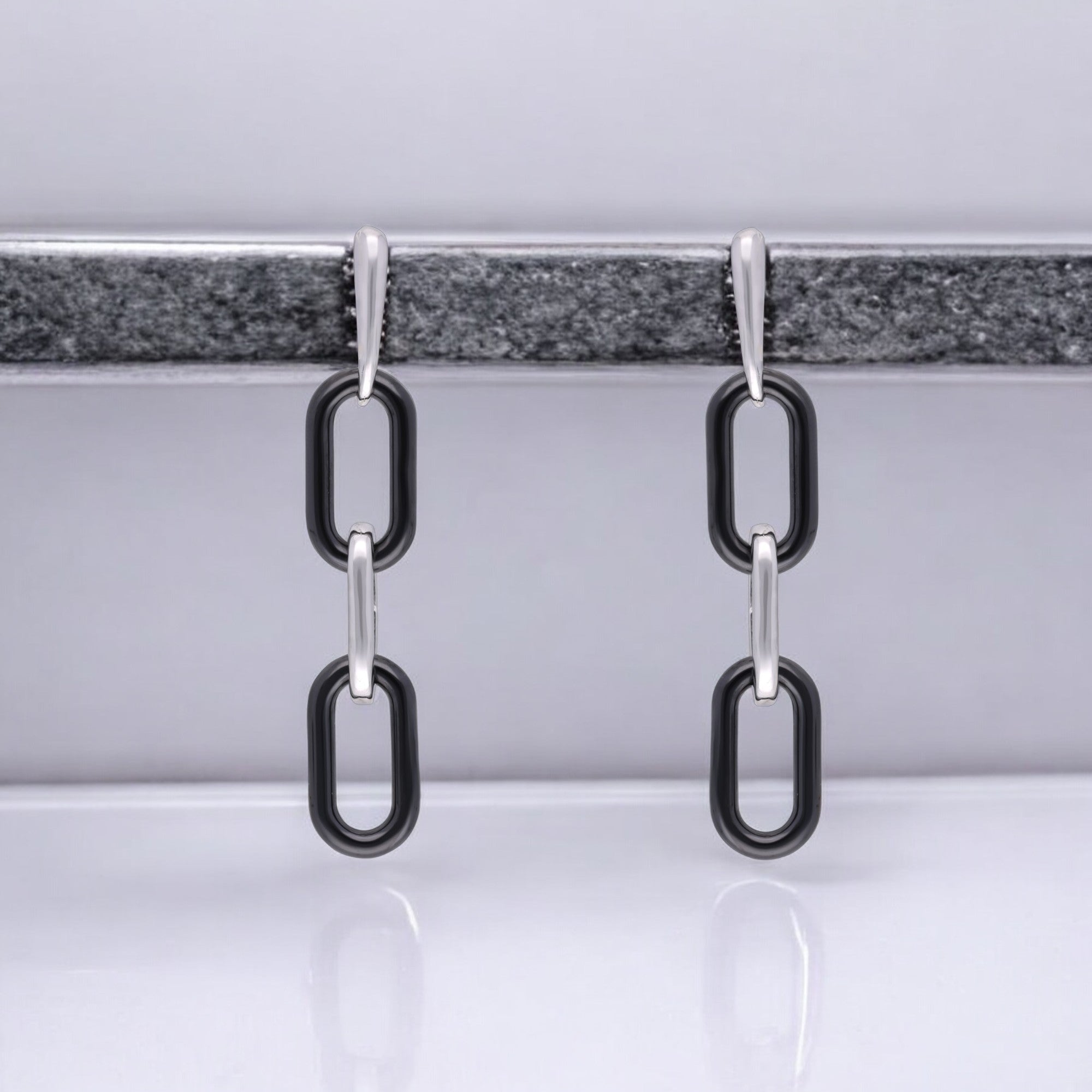 Contemporary Chain Link Drop Earrings – A Statement of Modern Elegance | SKU : 0021130465, 0021130434, 0021130458, 0021130441