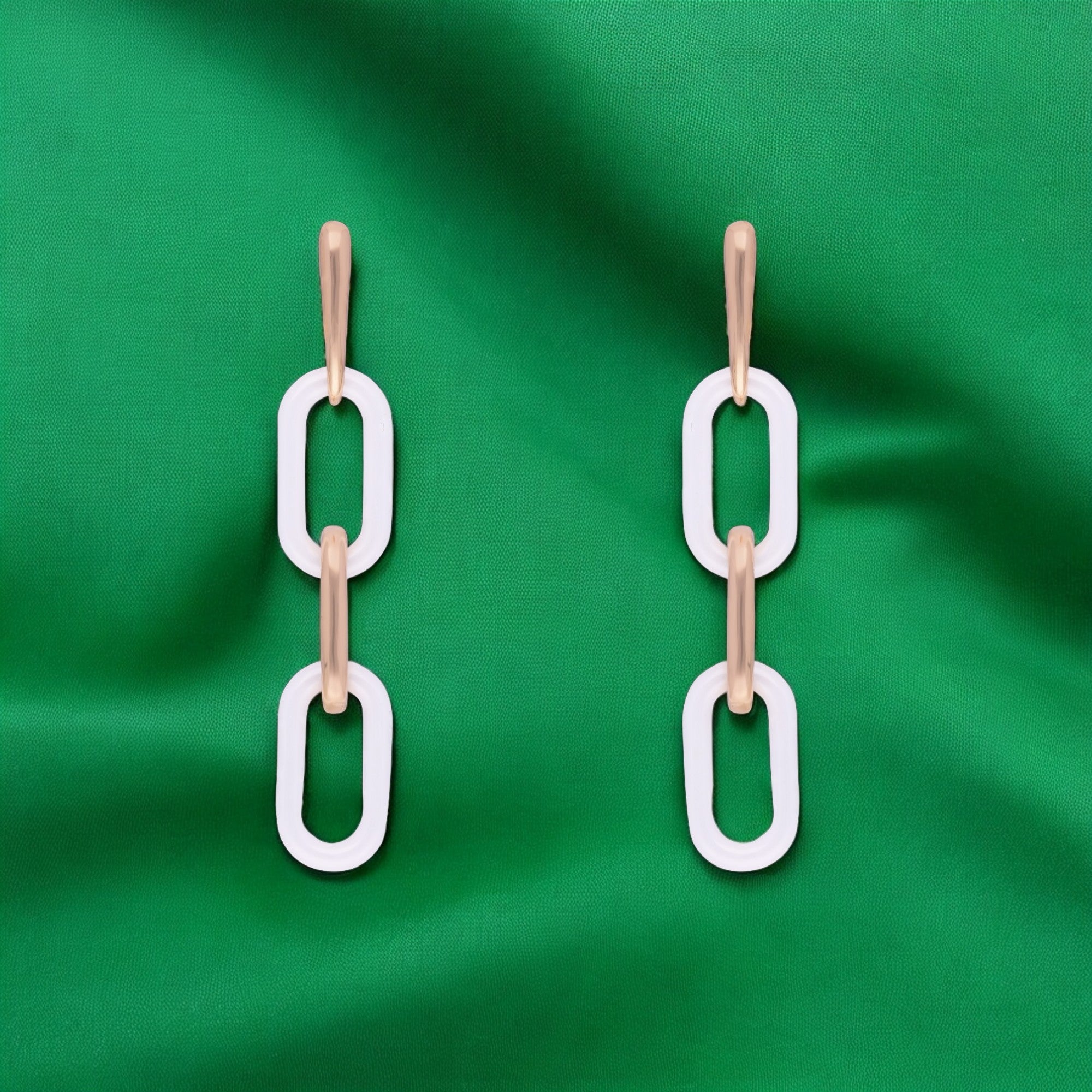 Contemporary Chain Link Drop Earrings – A Statement of Modern Elegance | SKU : 0021130465, 0021130434, 0021130458, 0021130441