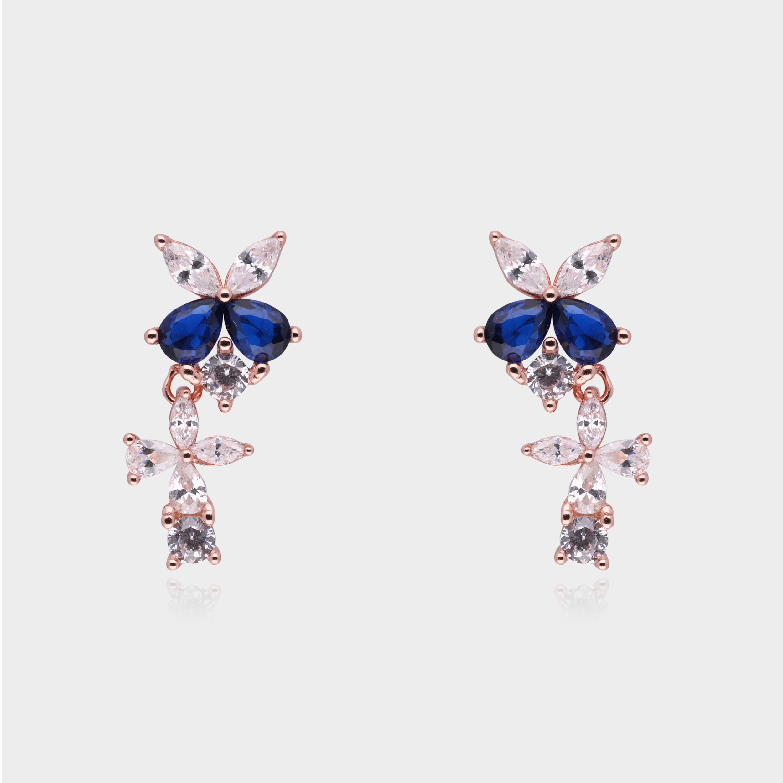 Floral Radiance Drop Earrings – A Symphony of Elegance and Grace | SKU : 0021143236, 0021143250, 0021143212