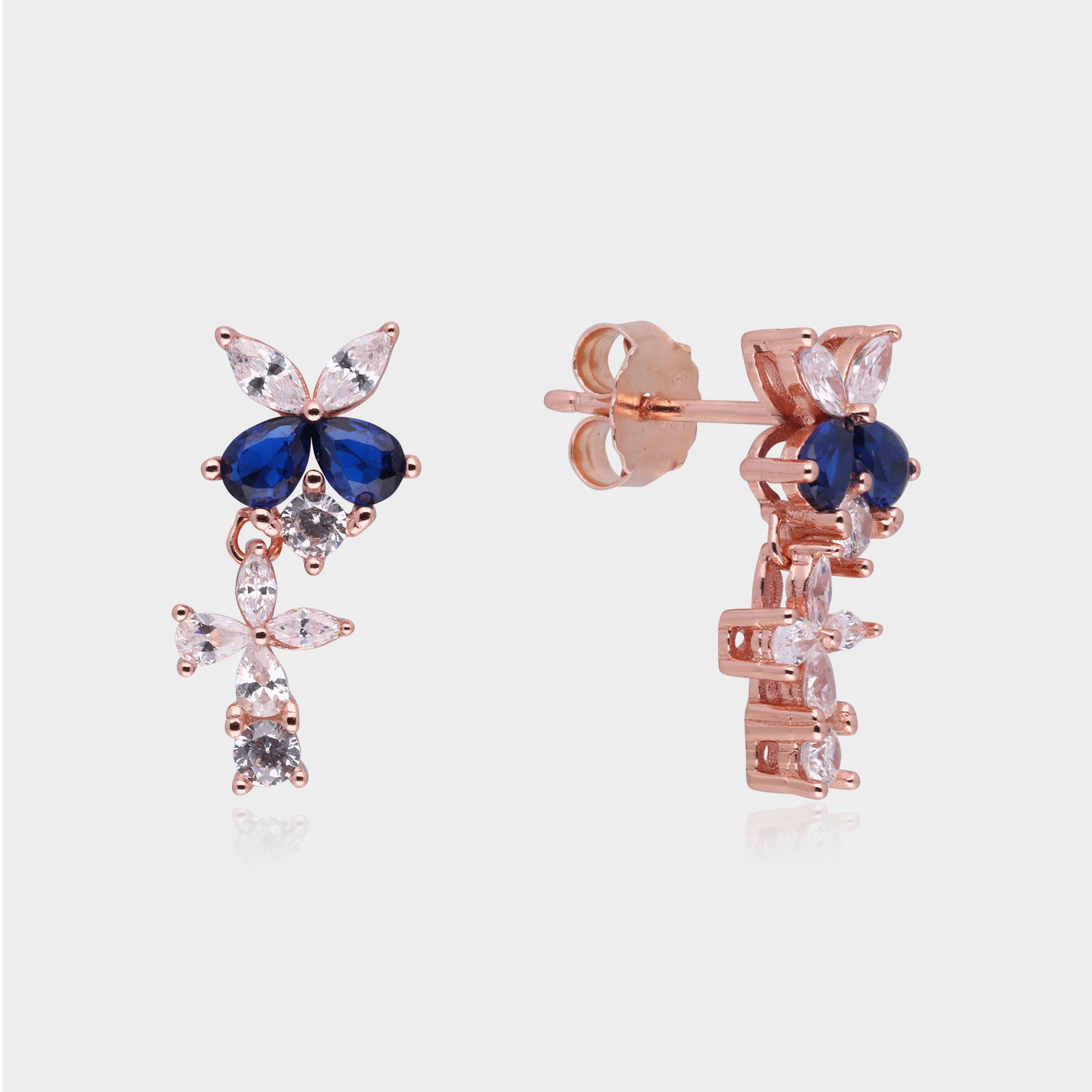 Floral Radiance Drop Earrings – A Symphony of Elegance and Grace | SKU : 0021143236, 0021143250, 0021143212