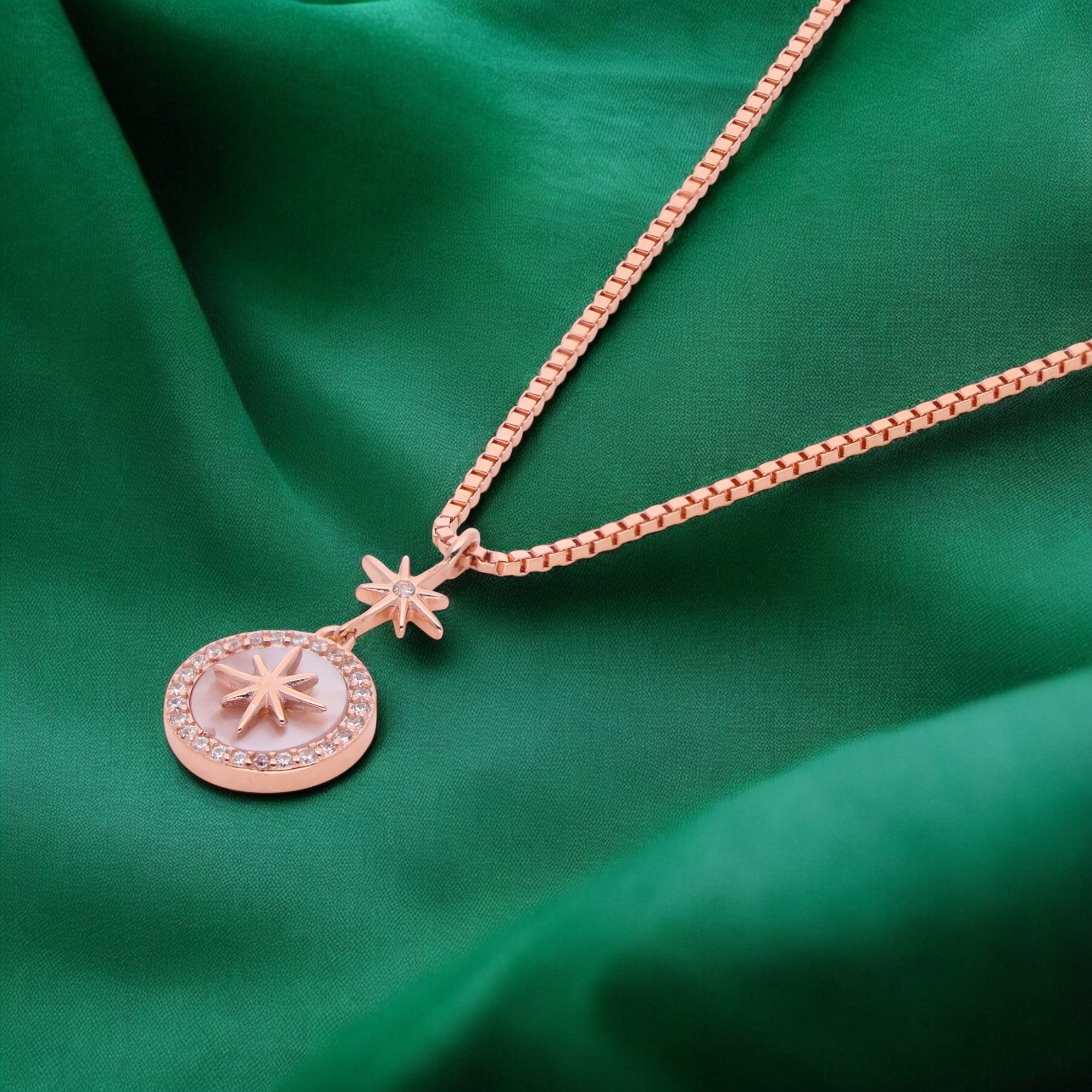 Celestial Star Medallion Necklace – A Cosmic Symbol of Elegance | SKU : 0021150005, 0021149993, 0021149979, 0021149986, 0021149955, 0021149962