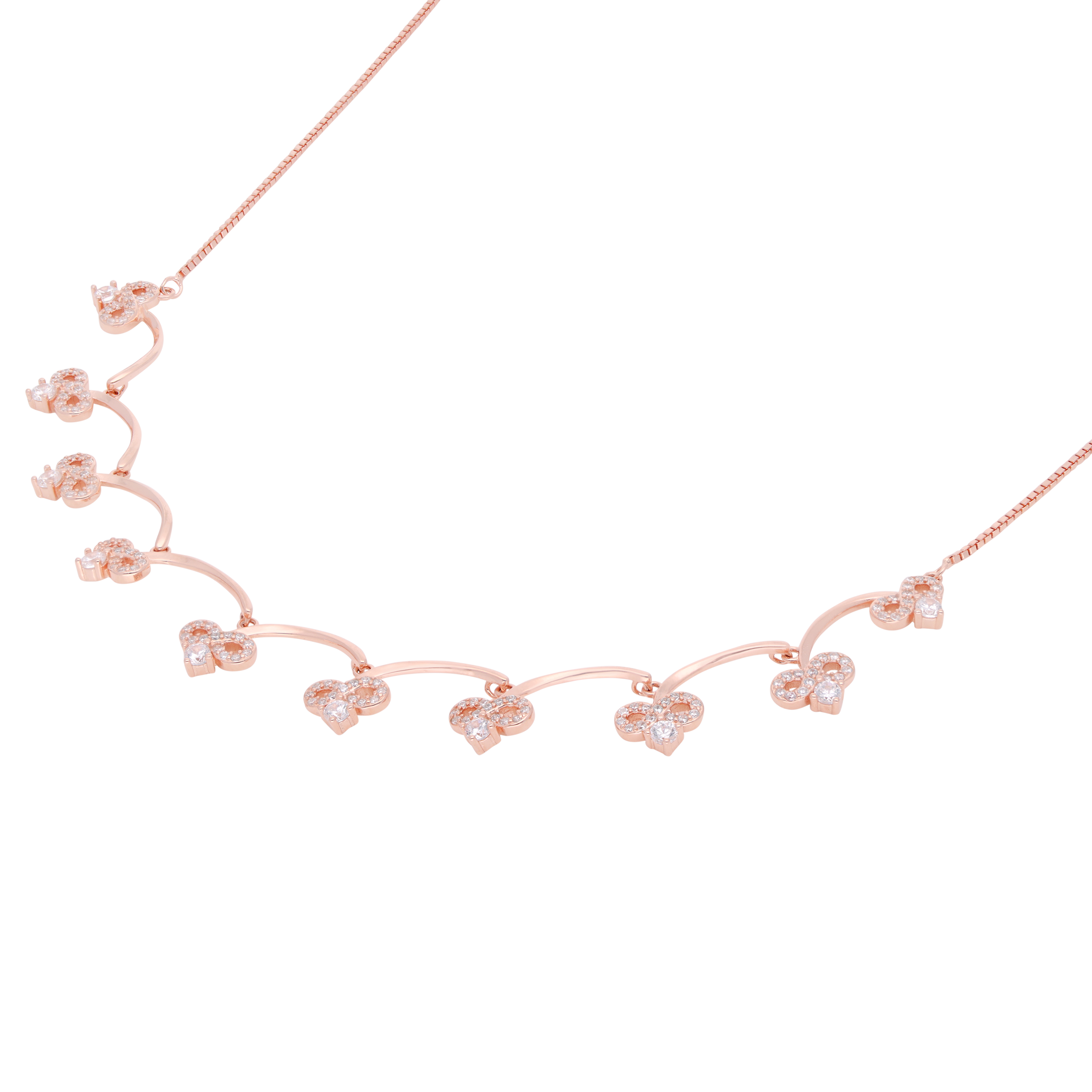 Rose Gold Sterling Silver Infinity Vine Necklace | SKU : 0021158773