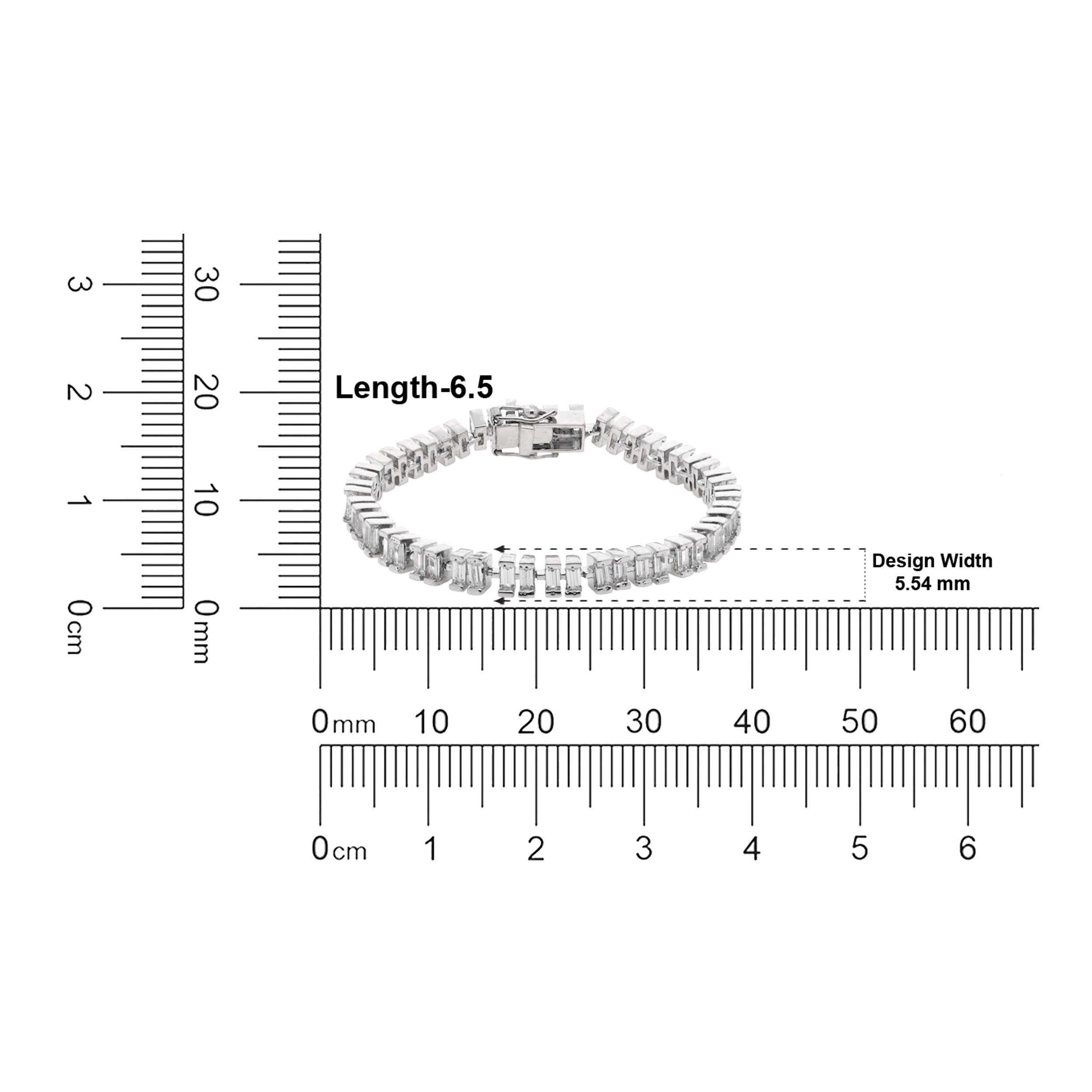 Celestial Ice Emerald-Cut Tennis Bracelet | SKU: 0021325977