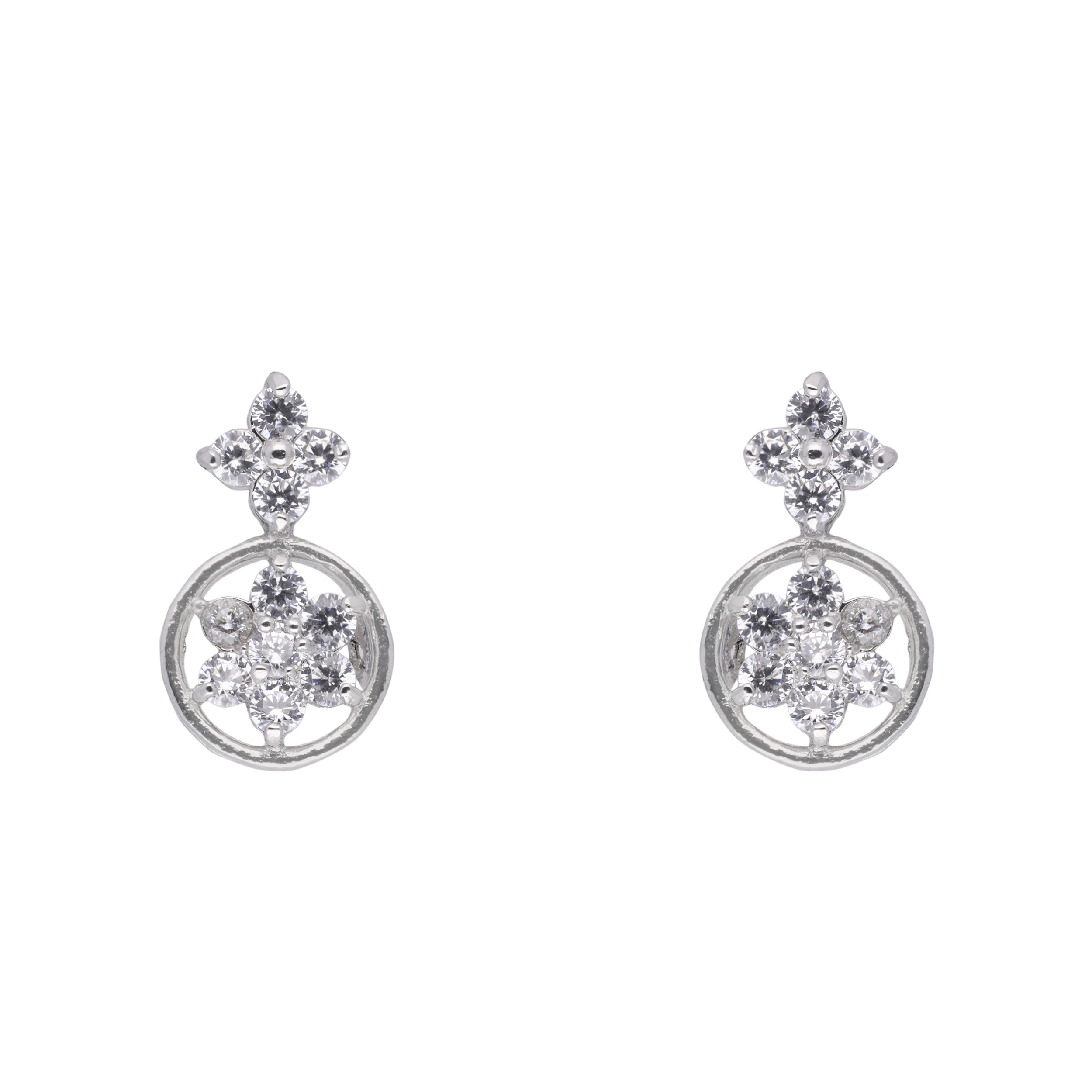 Timeless Floral Drop Earrings – Elegant & Radiant | SKU: 0021327681