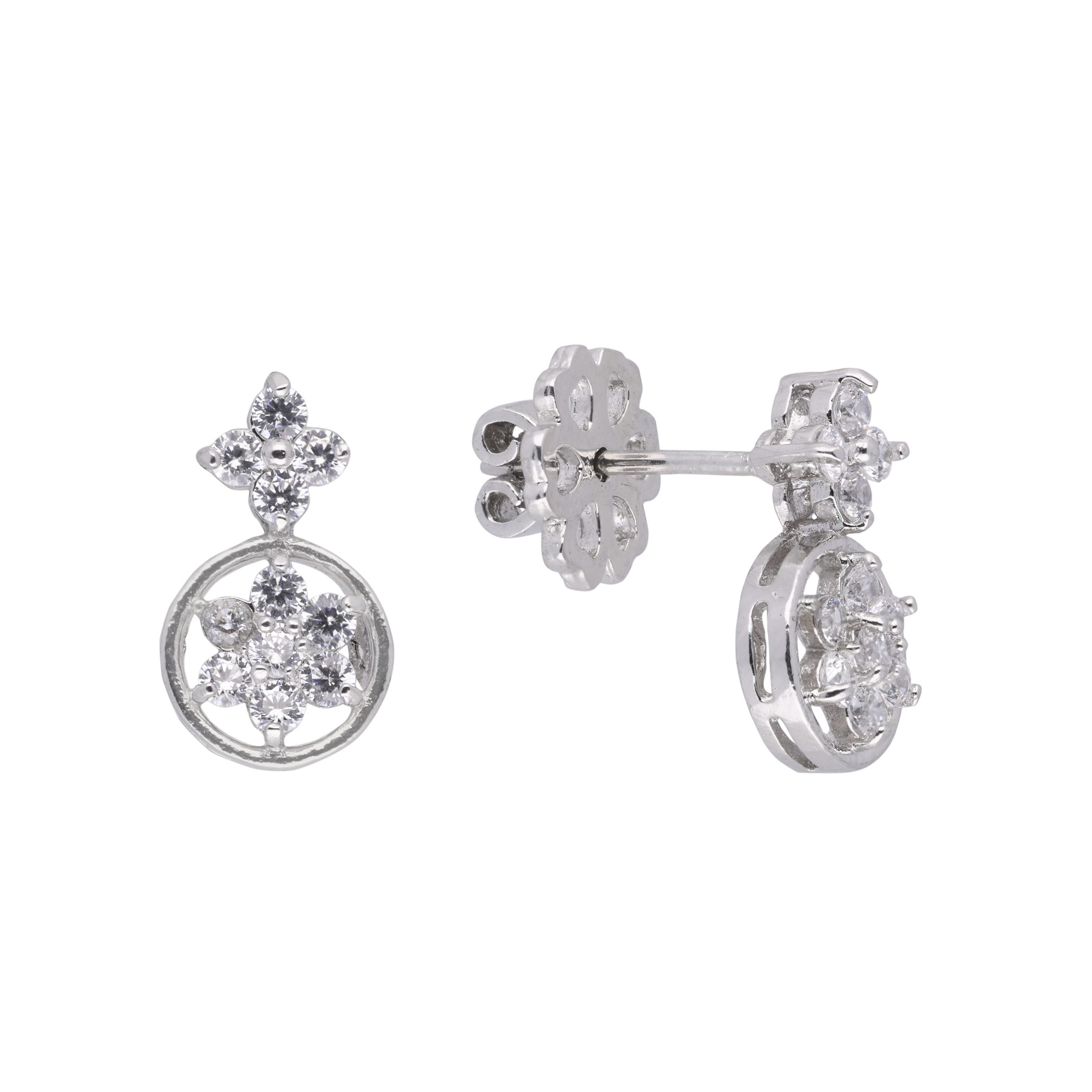 Timeless Floral Drop Earrings – Elegant & Radiant | SKU: 0021327681