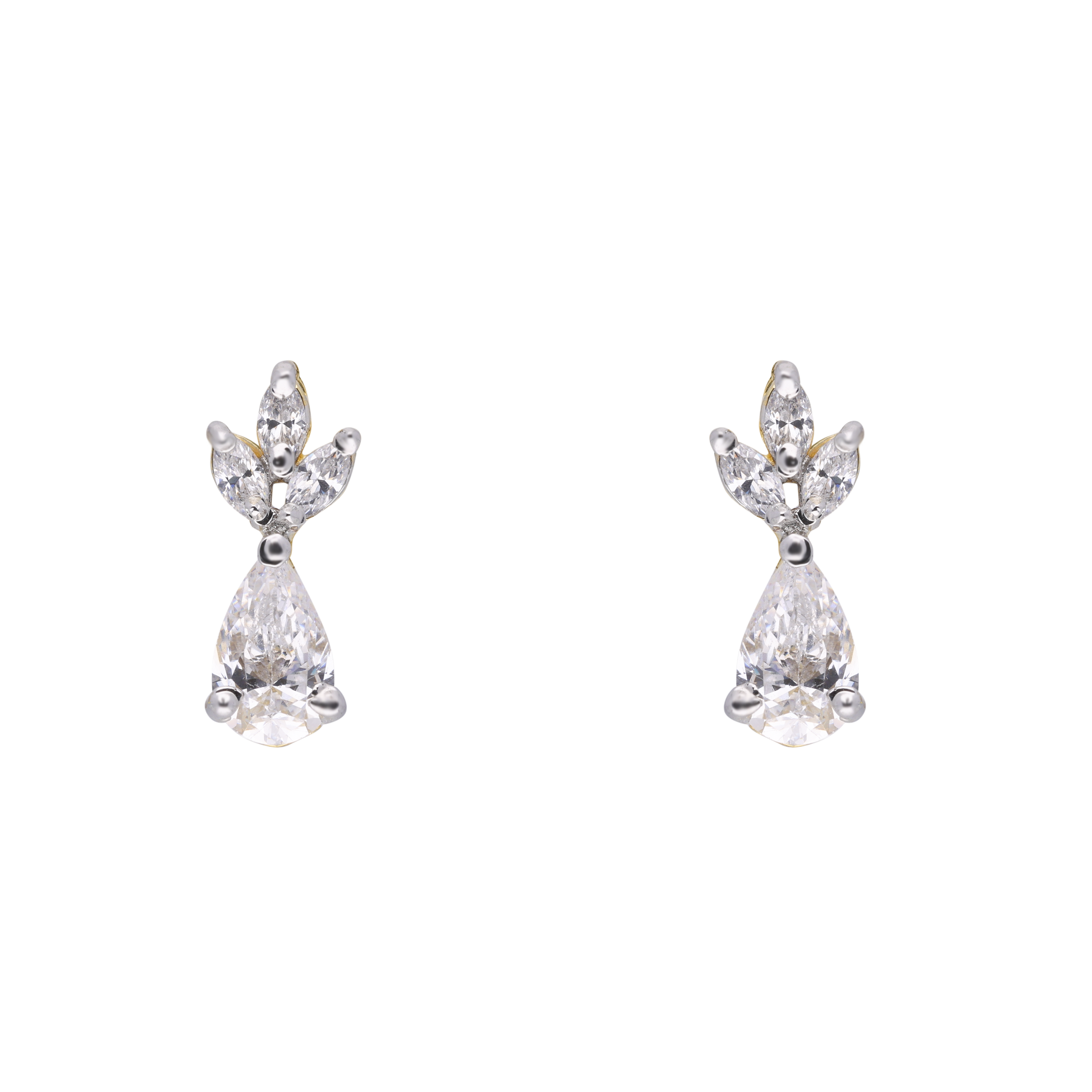 Sparkling Leaf Drop Earrings – Elegant & Graceful | SKU: 0021327704