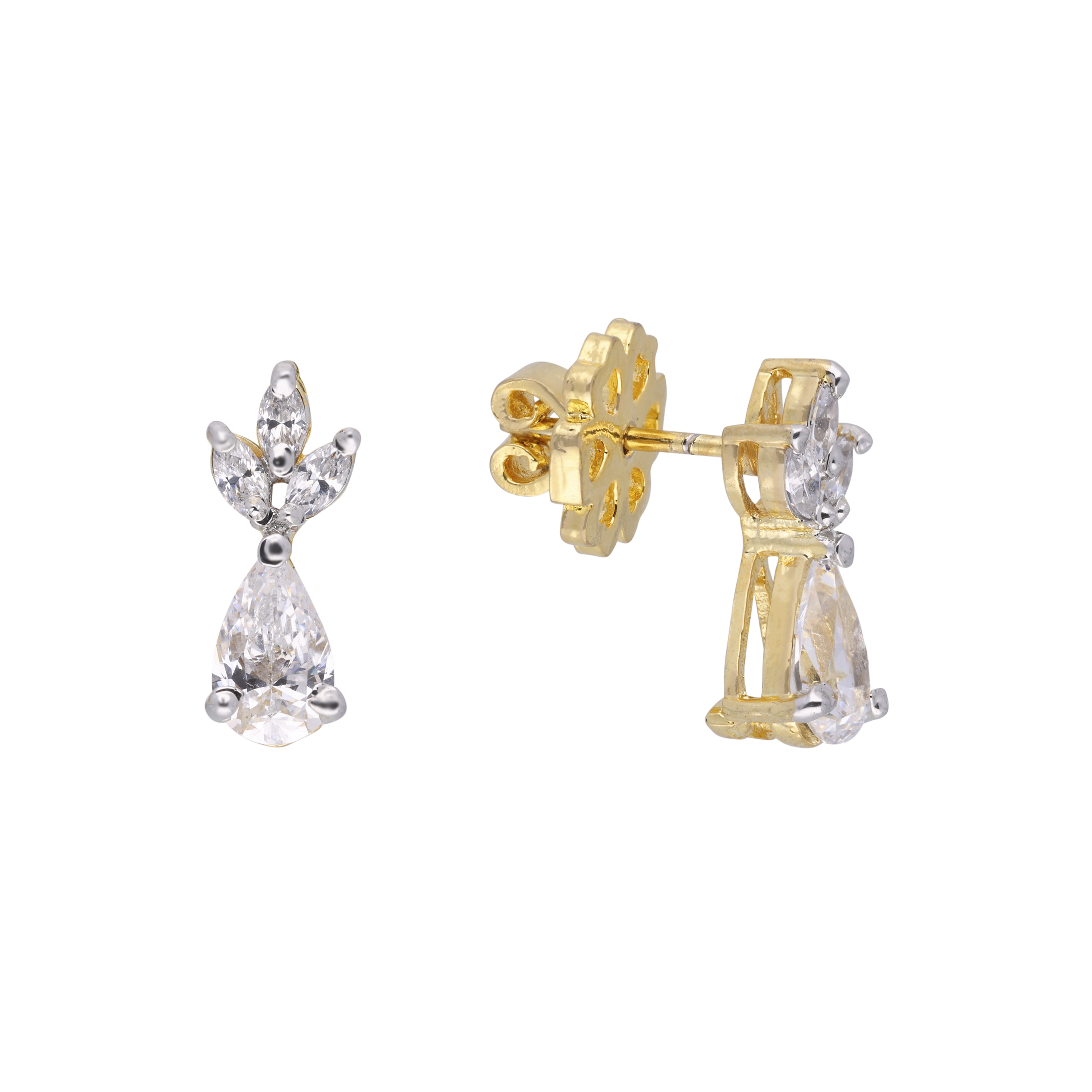 Sparkling Leaf Drop Earrings – Elegant & Graceful | SKU: 0021327704