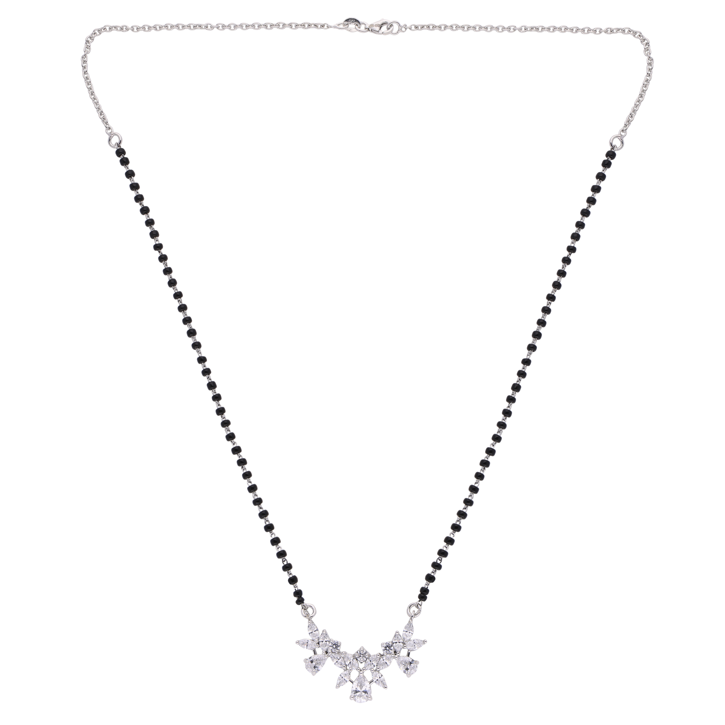 Graceful Floral Mangalsutra Necklace – Modern Elegance | SKU: 0021327711