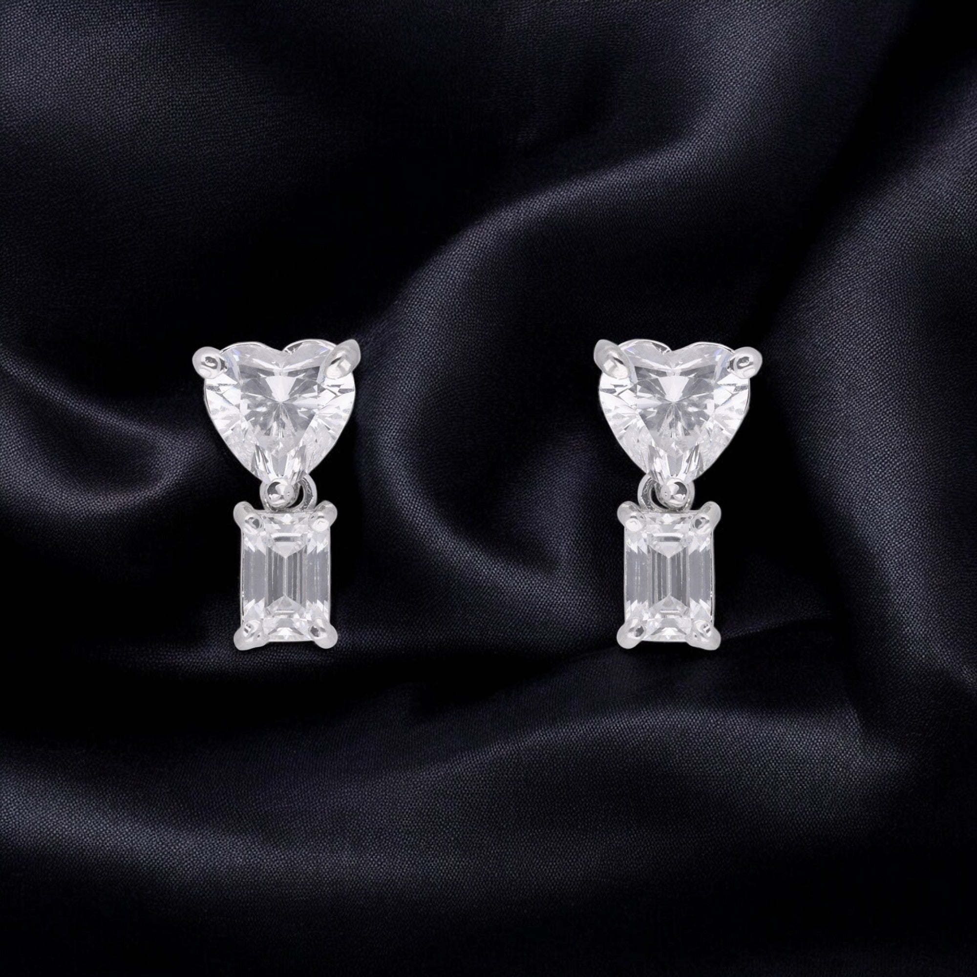 Ethereal Grace White Zirconia Ear Studs | SKU : 0021327841