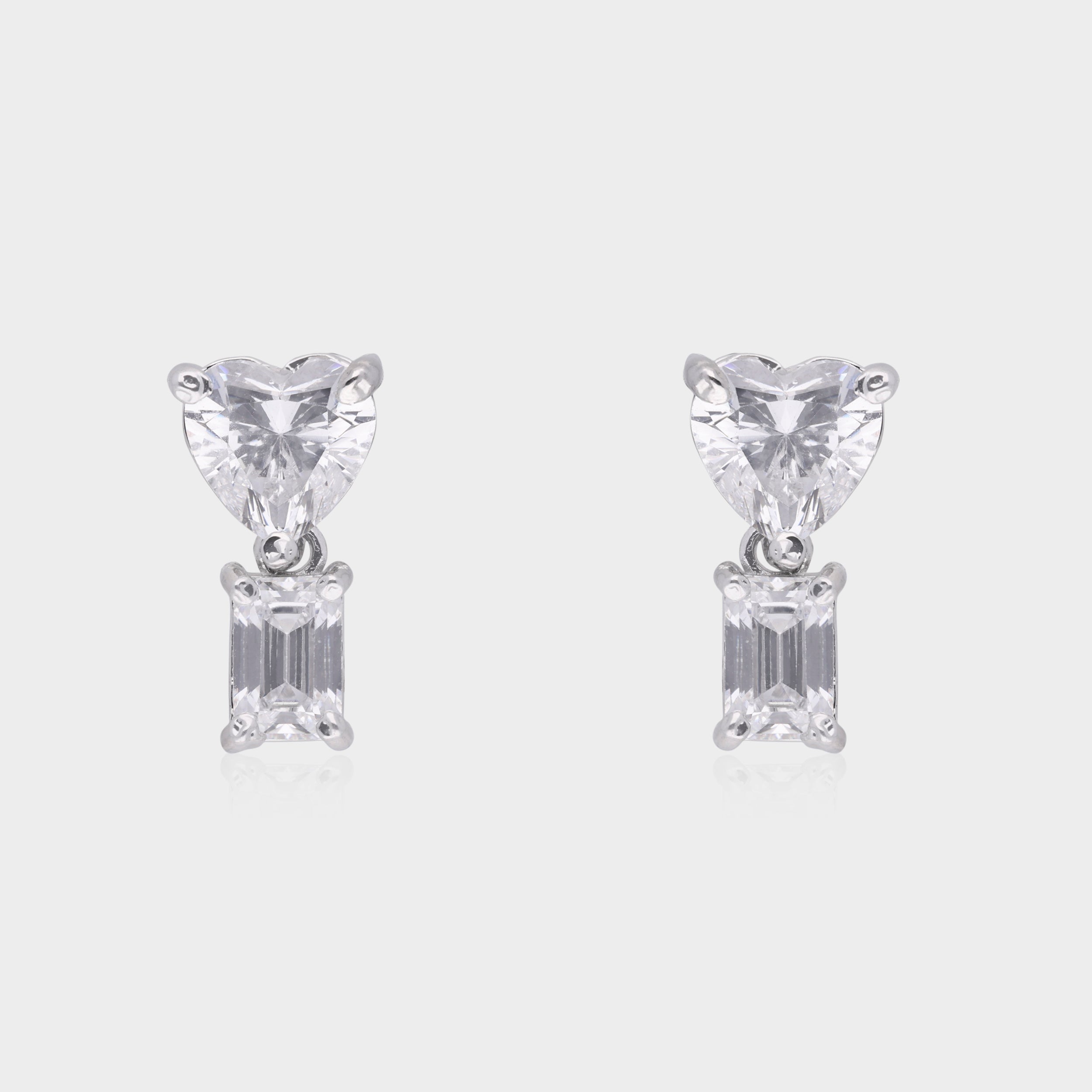 Ethereal Grace White Zirconia Ear Studs | SKU : 0021327841