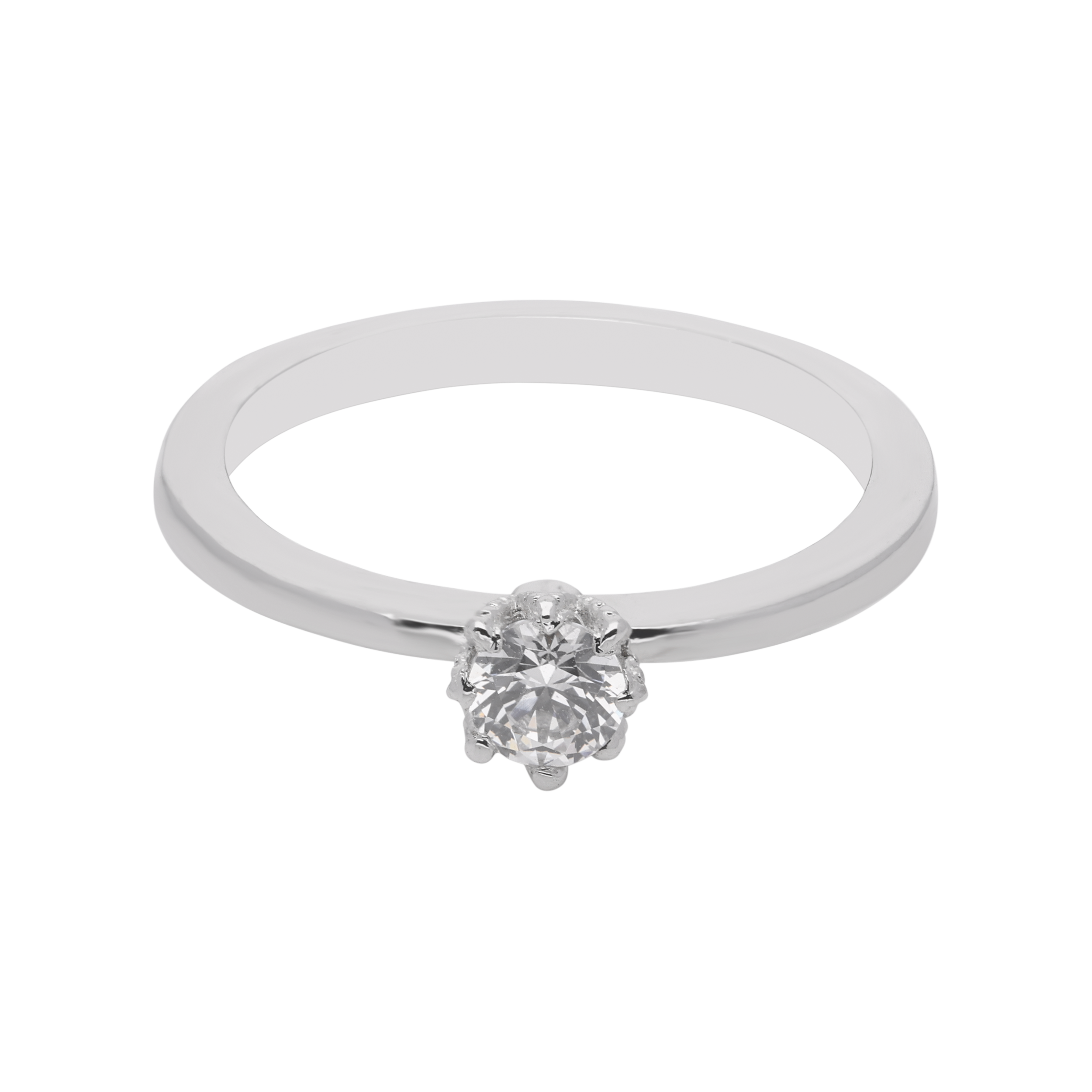 Classic Elegance Sterling Silver Petite Floral Ring | SKU : 0021423550