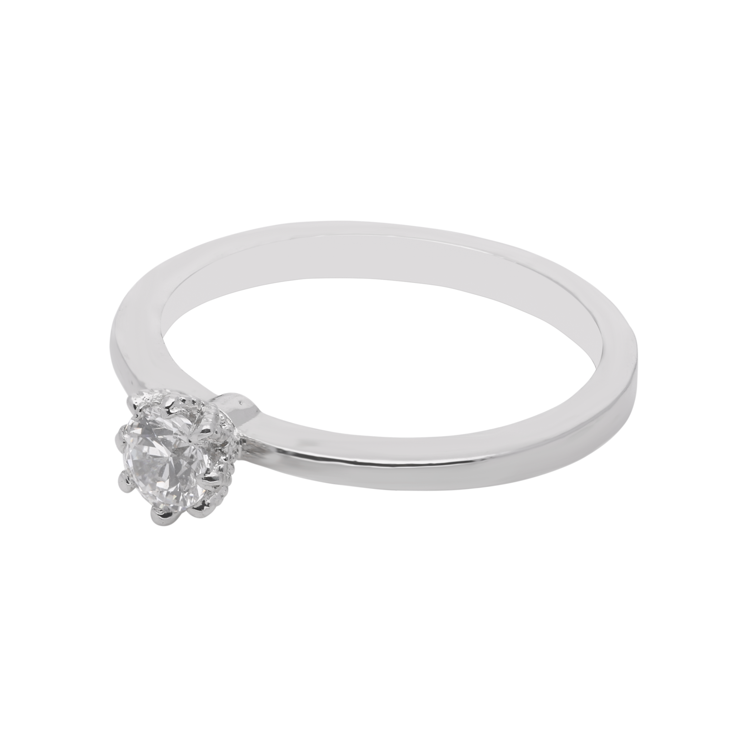Classic Elegance Sterling Silver Petite Floral Ring | SKU : 0021423550