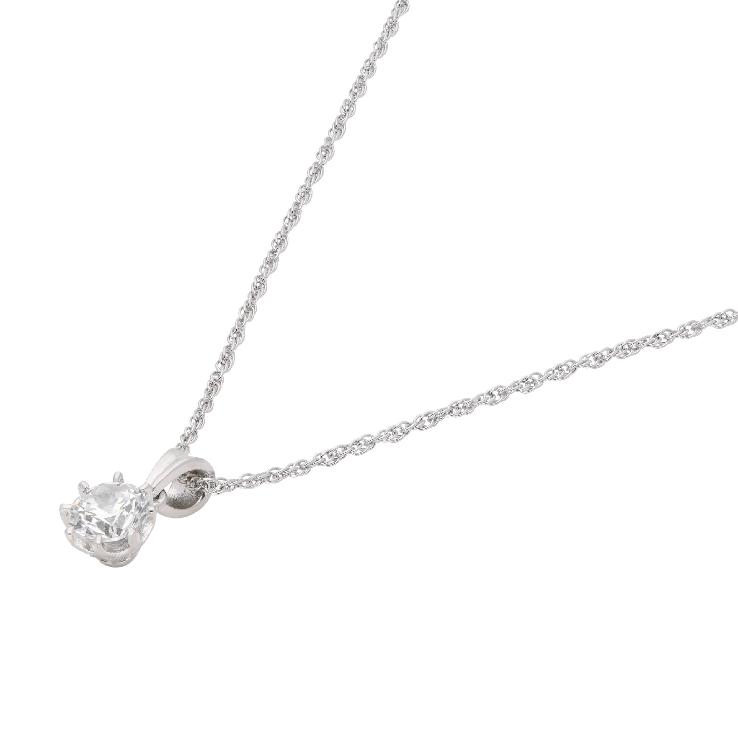 Radiant Bloom Sterling Silver Floral Cluster Pendant Necklace | SKU : 0003579374, 0021424380, 0021424397