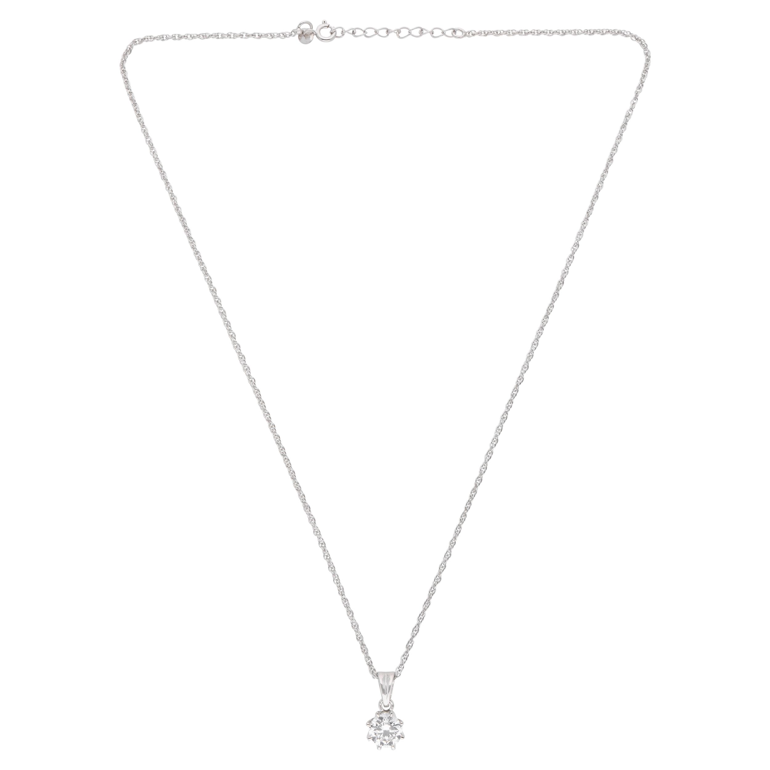 Radiant Bloom Sterling Silver Floral Cluster Pendant Necklace | SKU : 0003579374, 0021424380, 0021424397