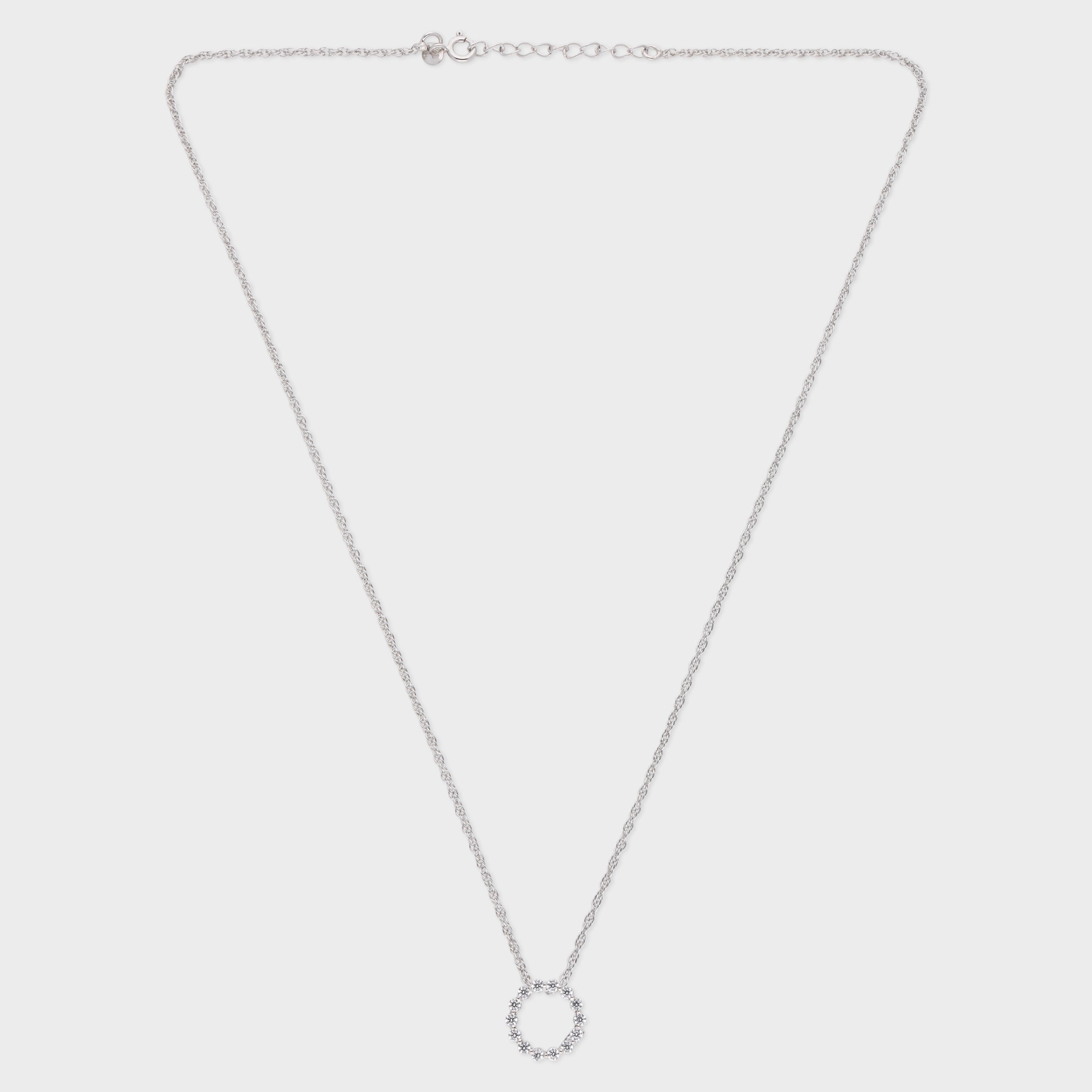 Circle of Brilliance Pendant Necklace in Sterling Silver | SKU : 0003579428, 0021424489, 0021424496