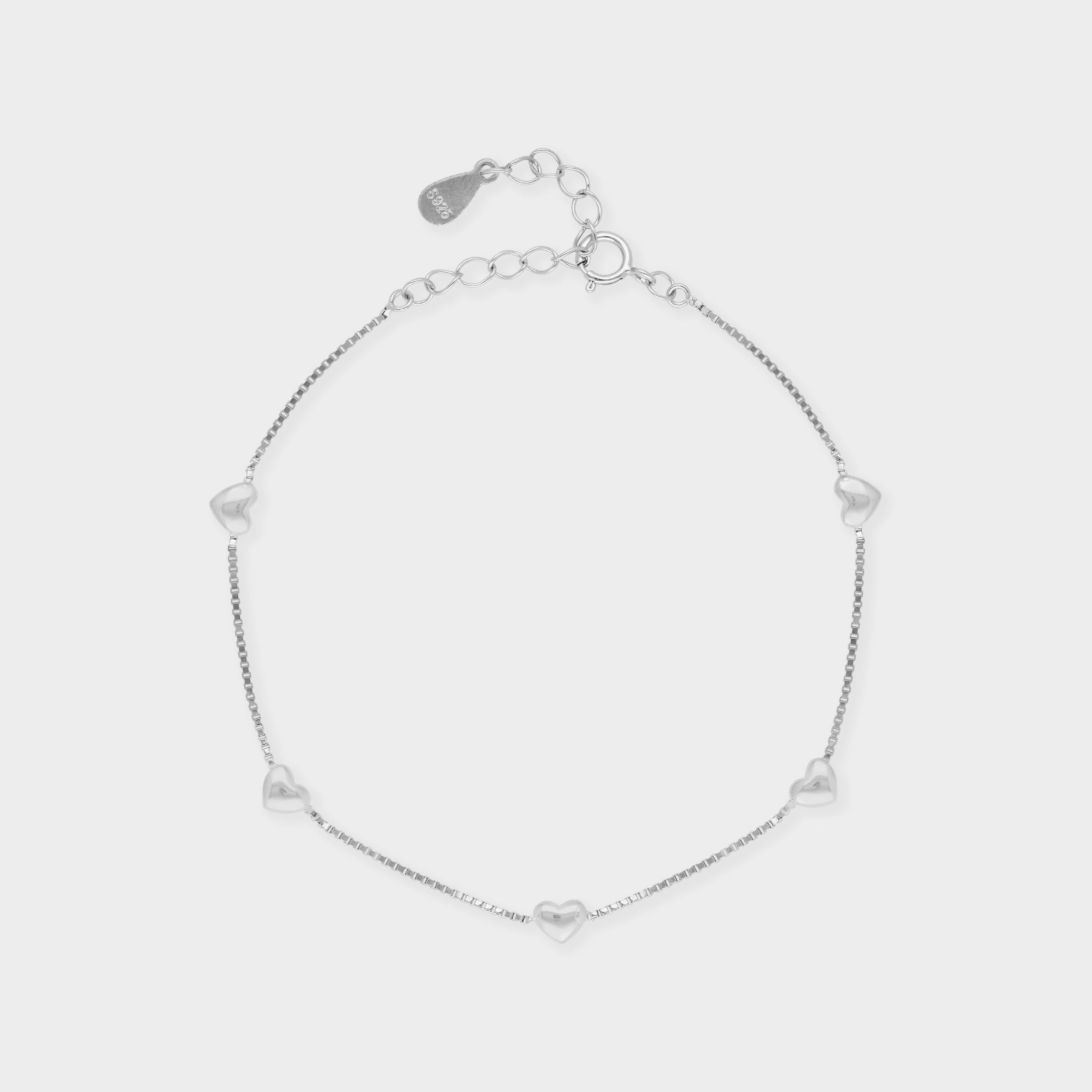 Dainty Heart Motif Bracelet in Rose Gold / Silver Finish | SKU : 0021525964, 0021525902, 0021525971, 0021525926, 0003624128, 0021525957, 0021525940, 0021525933, 0021525919, 0003624135, 0021546587