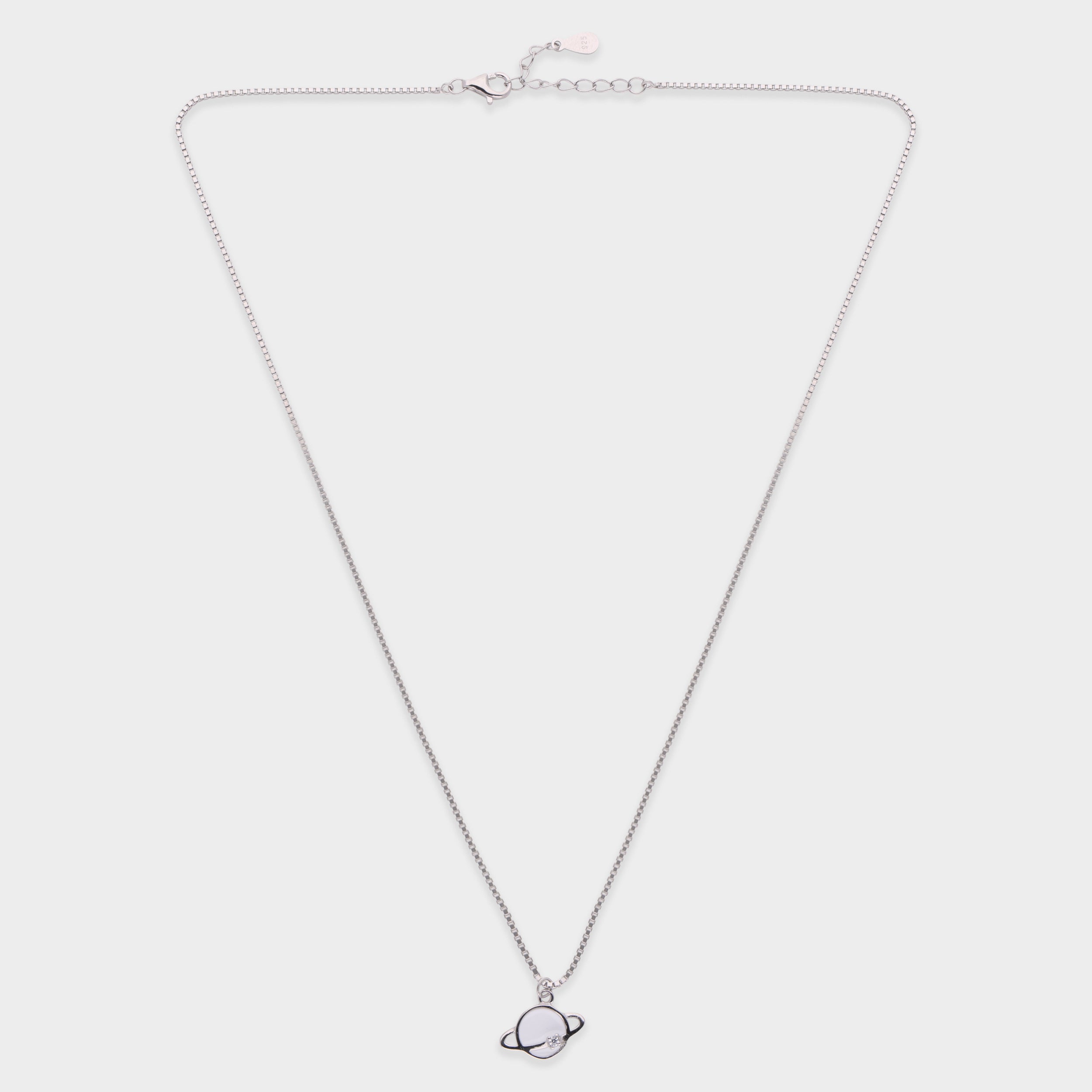 Celestial Orbit Sterling Silver Pendant – A Cosmic Symphony of Elegance | SKU : 0021546266, 0021546273, 0021546280