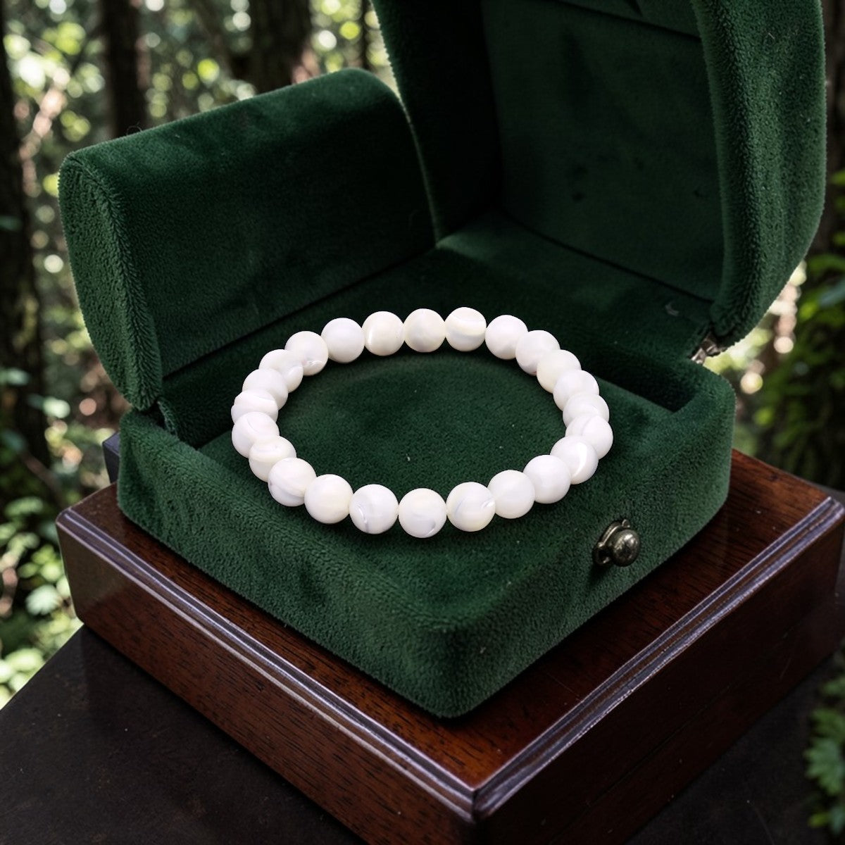 Mother of Pearl Bead Serenity Bracelet | SKU : 0005561285, 0004919414