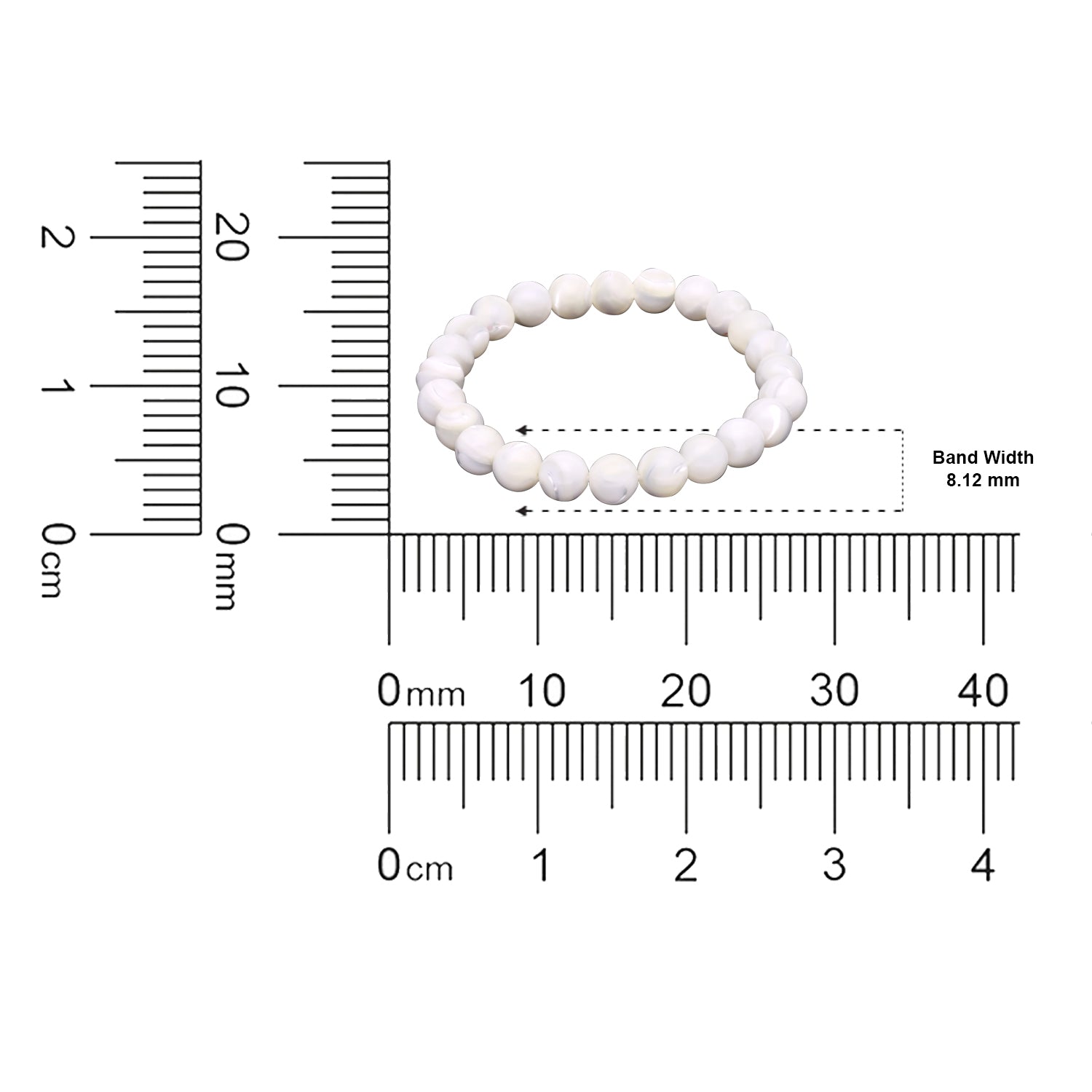 Mother of Pearl Bead Serenity Bracelet | SKU : 0005561285, 0004919414