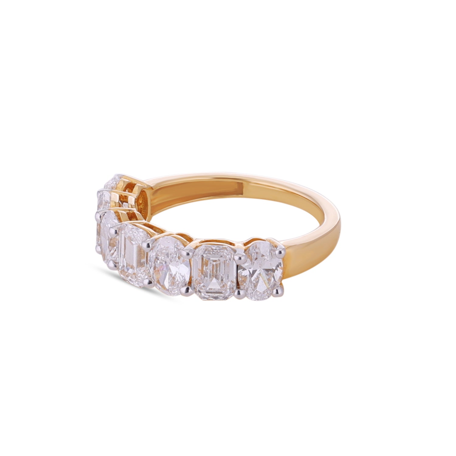 Radiant Harmony 18K Gold Lab-Grown Diamond Ring | SKU : 0004759225, 0021880780