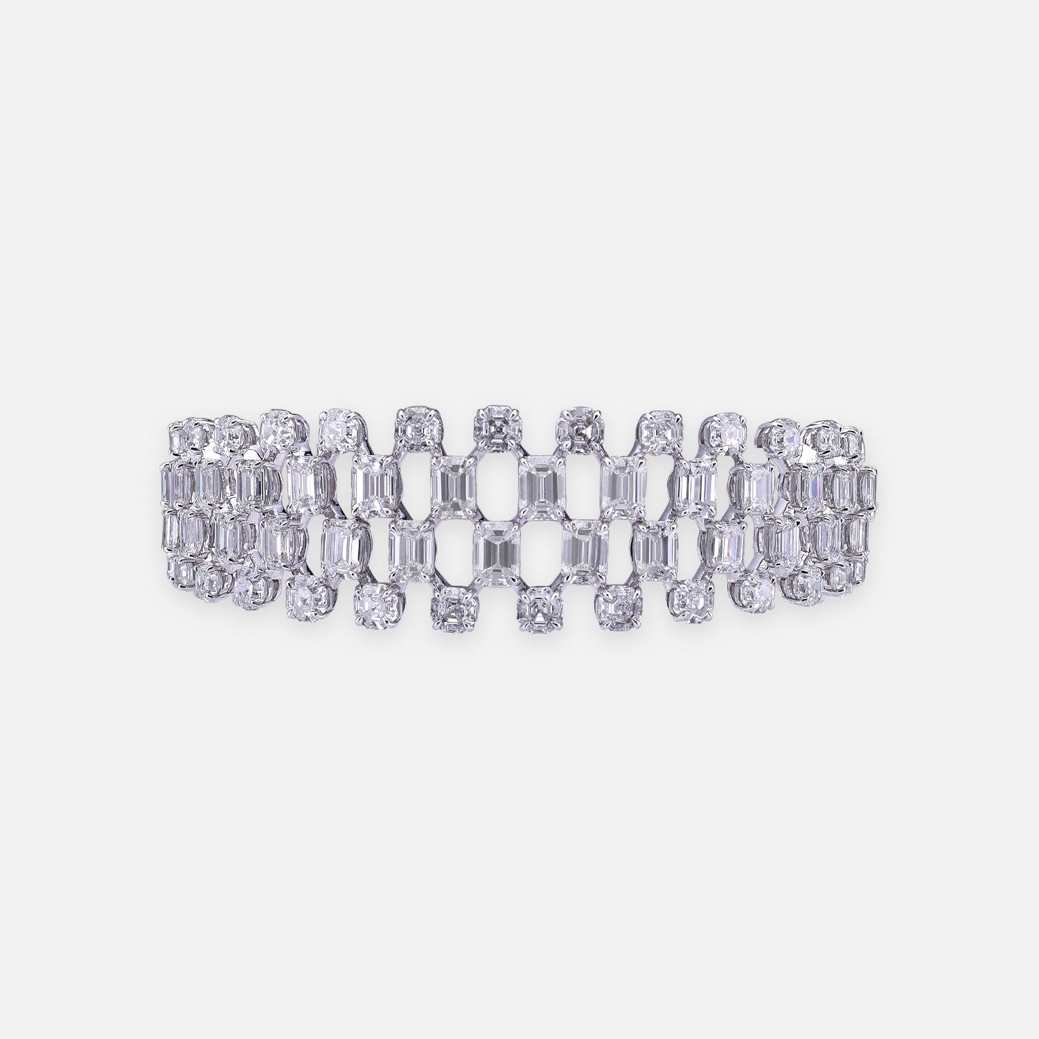 Regal Harmony Octagon Brilliant & Heritage Emerald-Cut Lab-Grown Diamond Bracelet | SKU : 0021986185