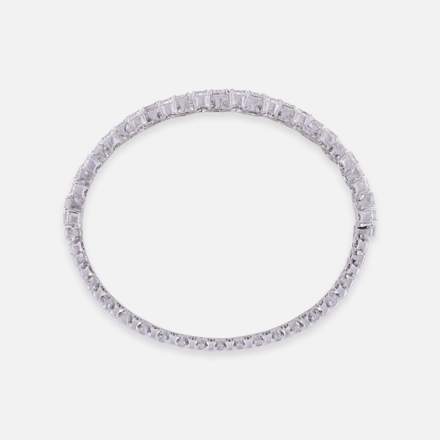 Radiant Harmony Lab Grown Diamond Eternity Band in White Gold | SKU : 0004677635