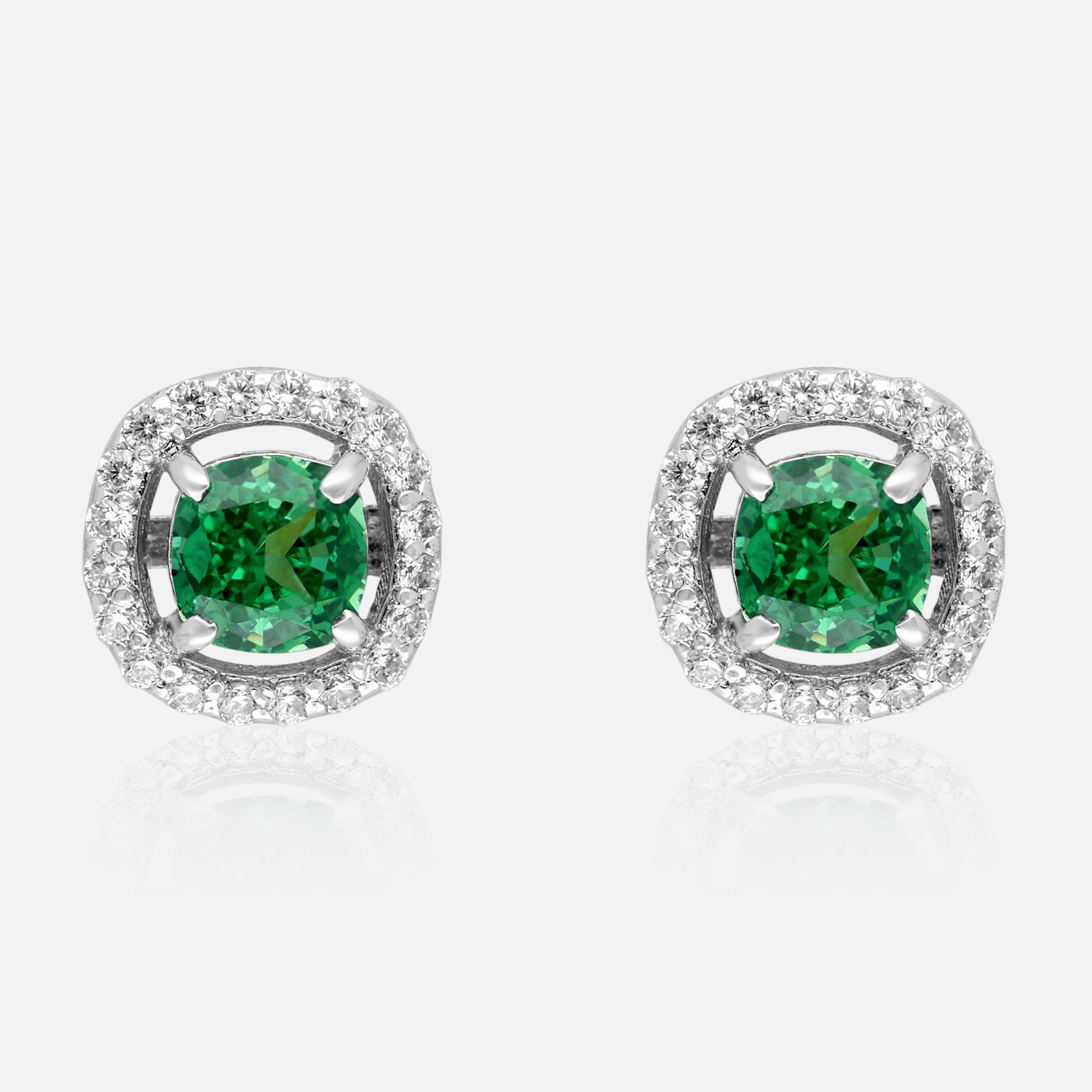 Eternal Spark Halo Stud Earrings | SKU : 0022196088, 0022194695, 0003904442
